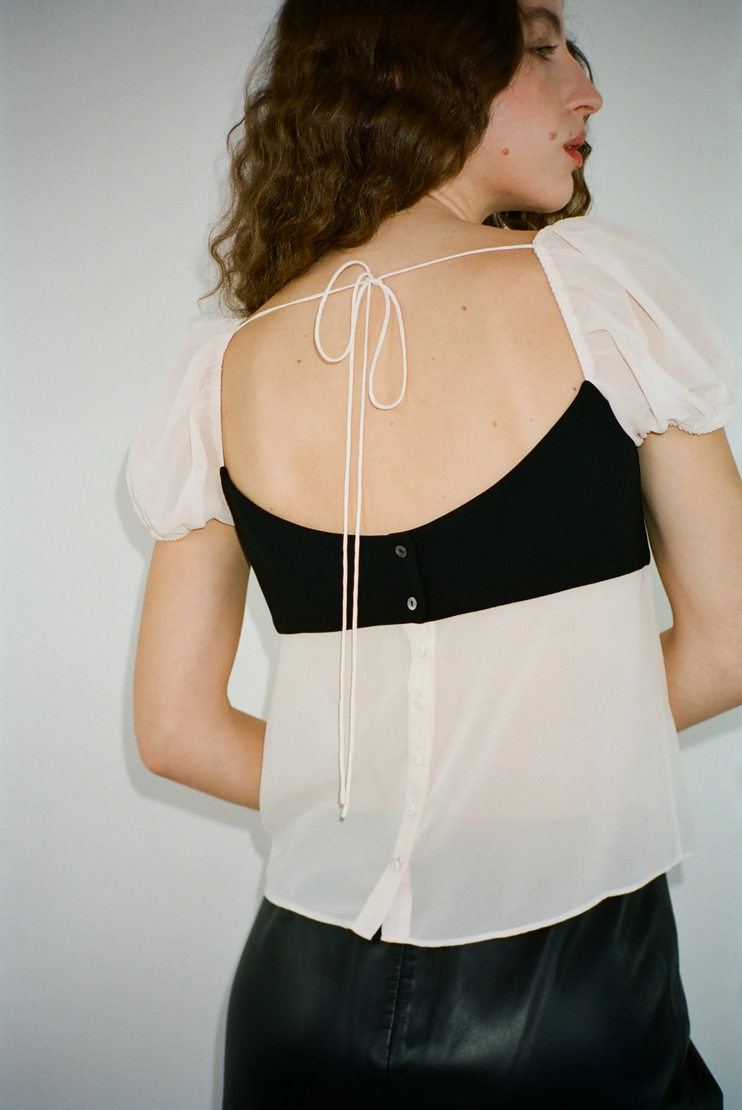 KATINA TOP IN POWDER sold by Sandy Liang product image thumbnail 4