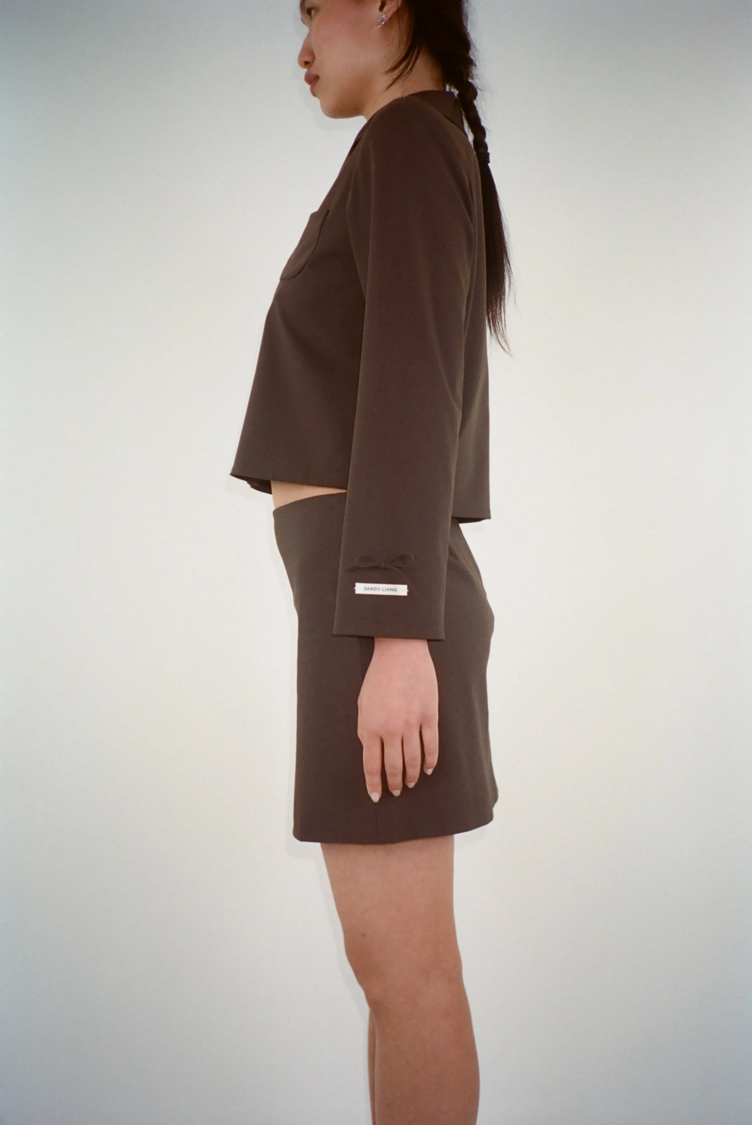 CATBUS SKIRT IN BROWN sold by Sandy Liang product image thumbnail 3