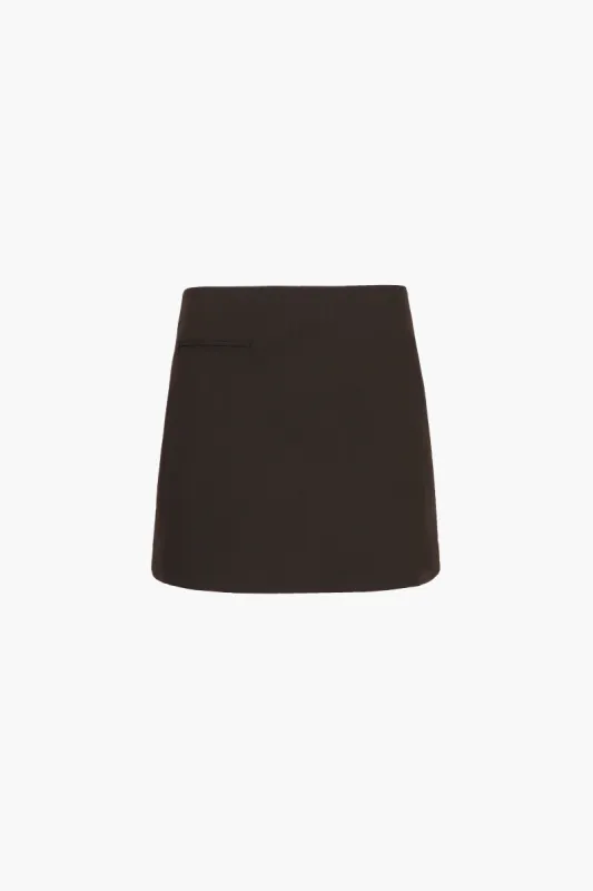 CATBUS SKIRT IN BROWN sold by Sandy Liang