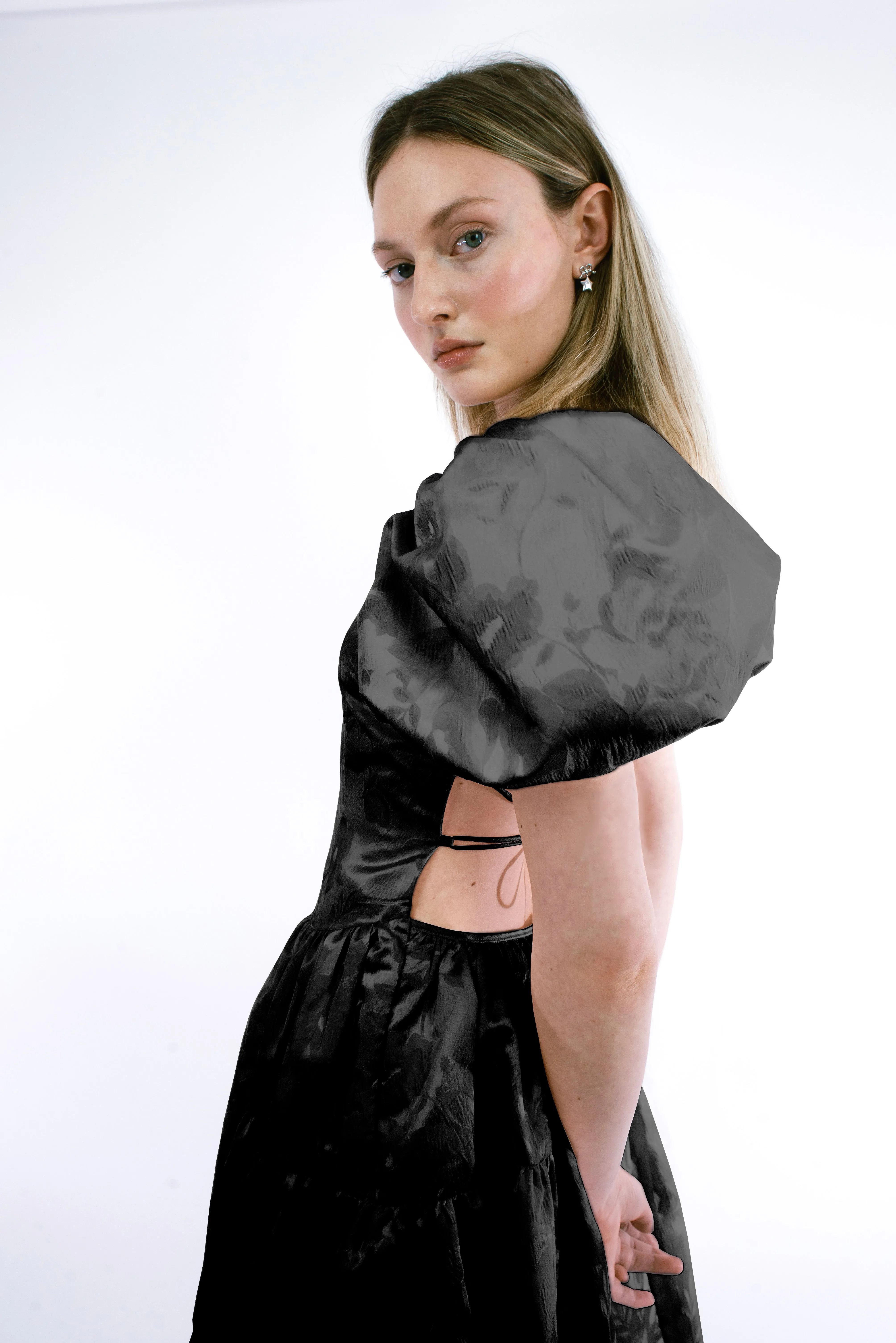 CIL DRESS IN BLACK sold by Sandy Liang product image thumbnail 3