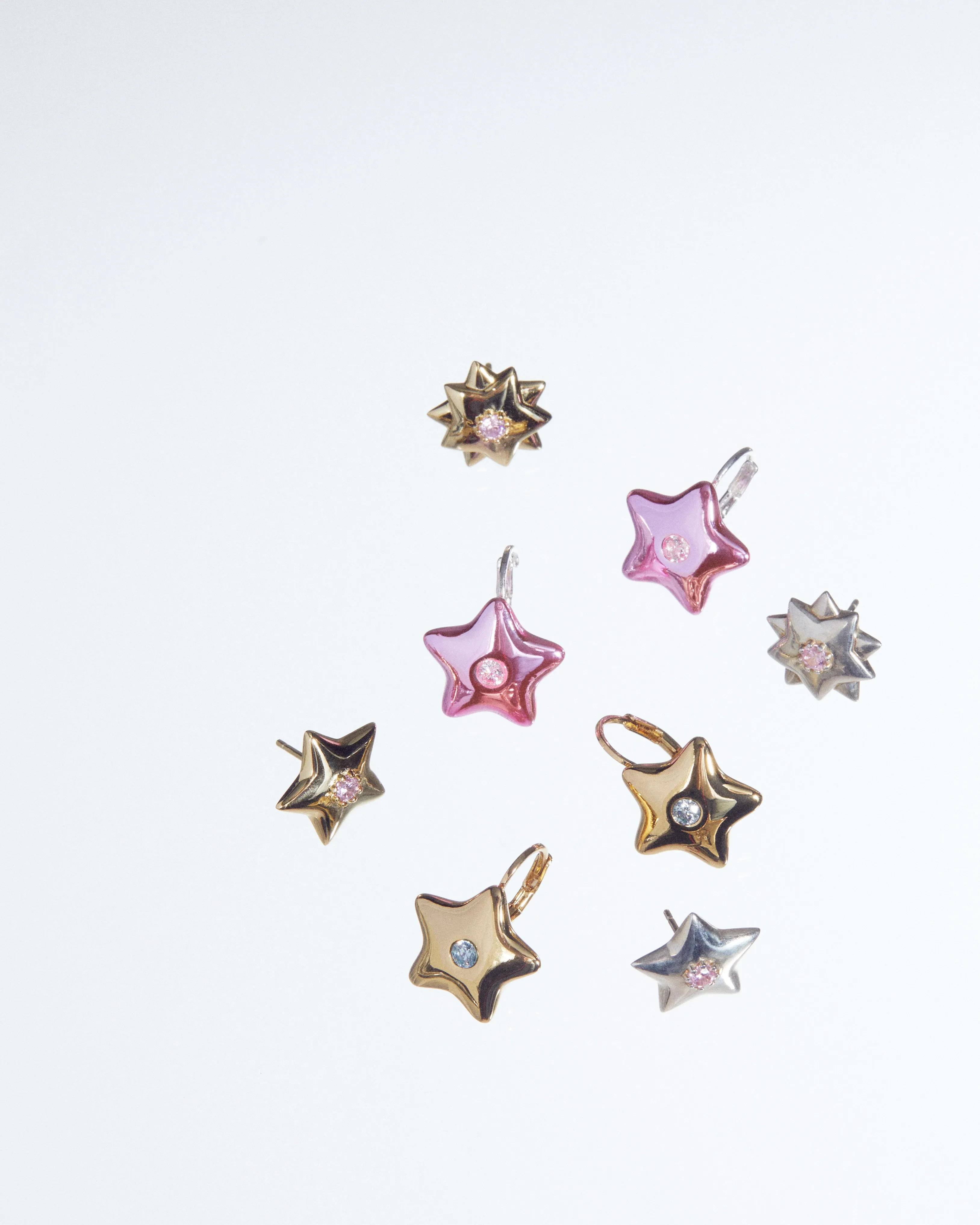 Sandy Liang シルバー Found ピアス 関税送料込 SANDY LIANG FOUND EARRINGS：ピアス（ピアス（両耳用