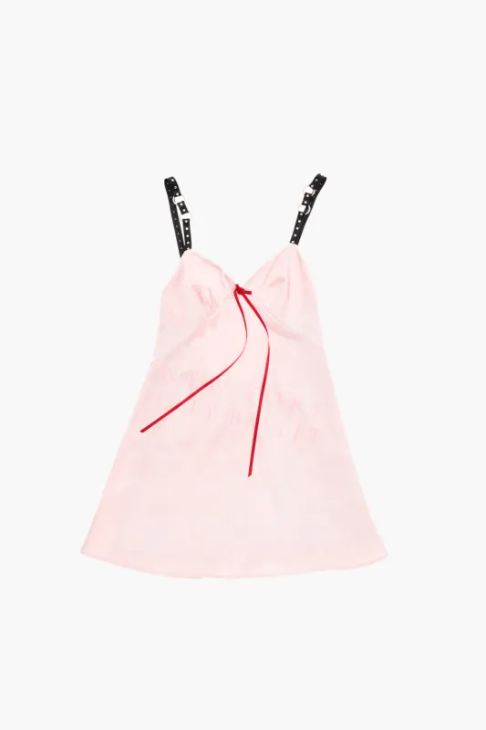 SATIN SLIP DRESS made by Sandy Liang