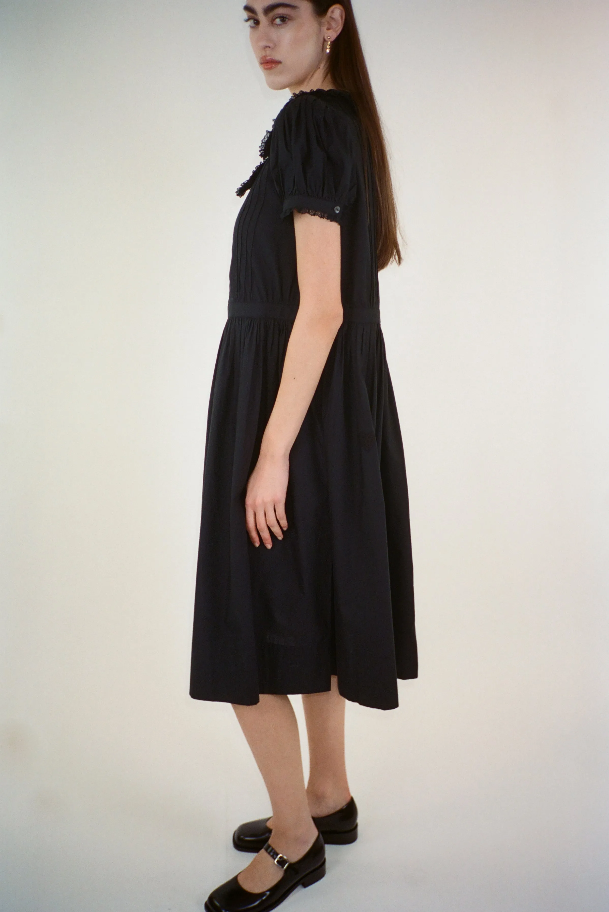 MIDDY DRESS IN BLACK sold by Sandy Liang product image thumbnail 3