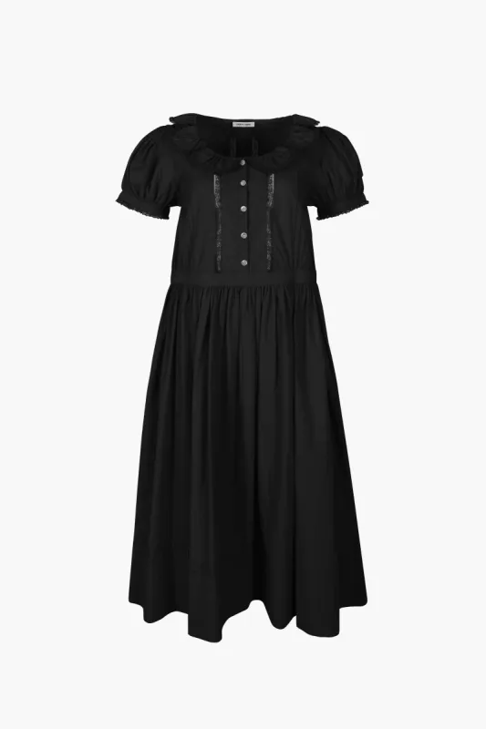 MIDDY DRESS IN BLACK sold by Sandy Liang