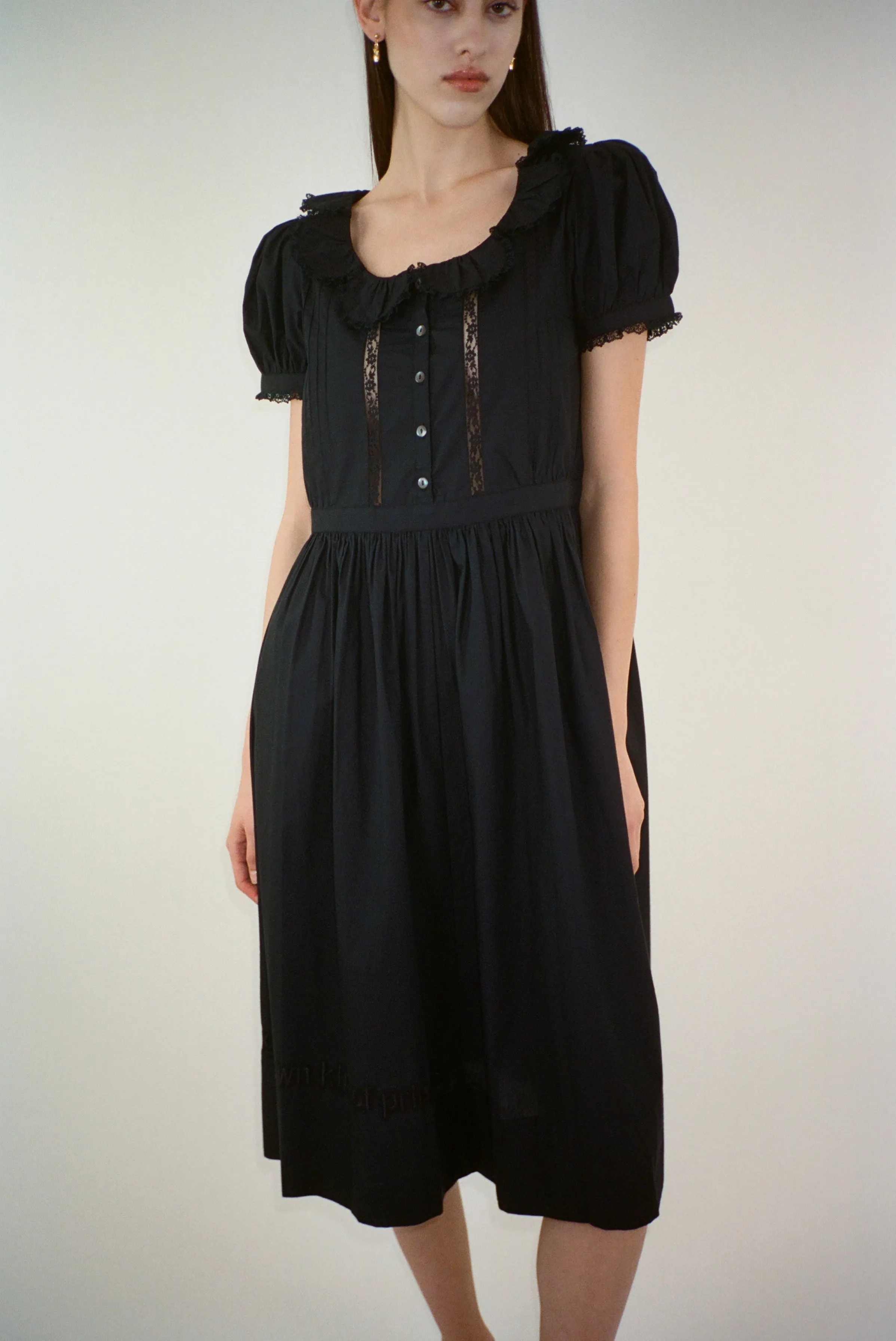 MIDDY DRESS IN BLACK sold by Sandy Liang product image thumbnail 4