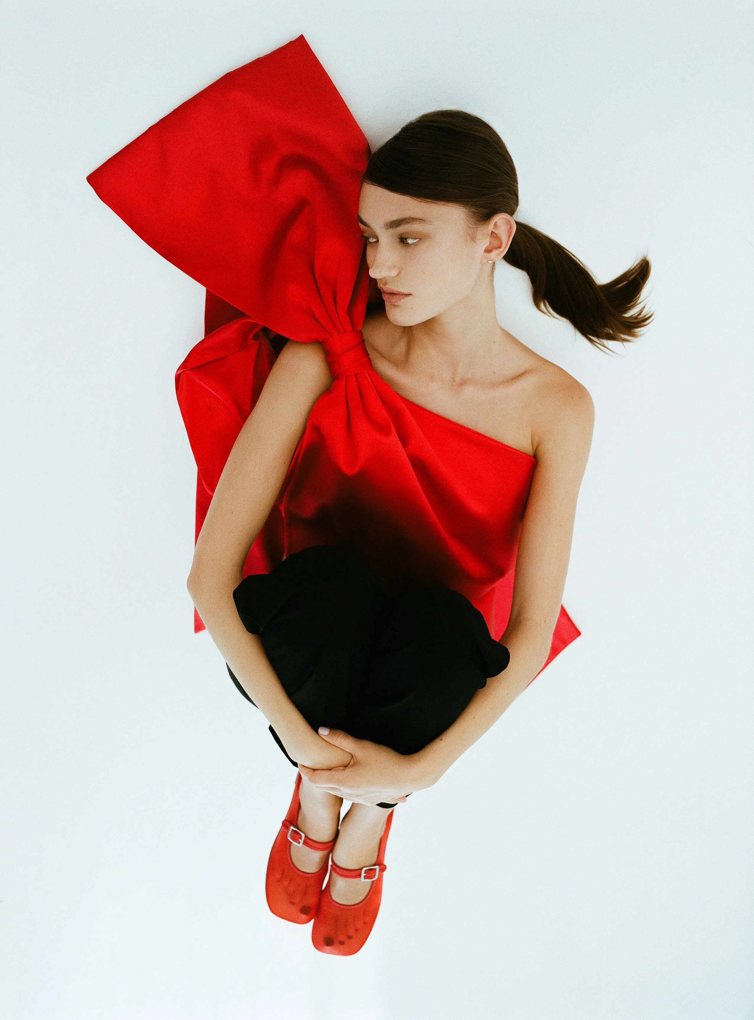 MARY JANE MESH IN RED sold by Sandy Liang product image thumbnail 3