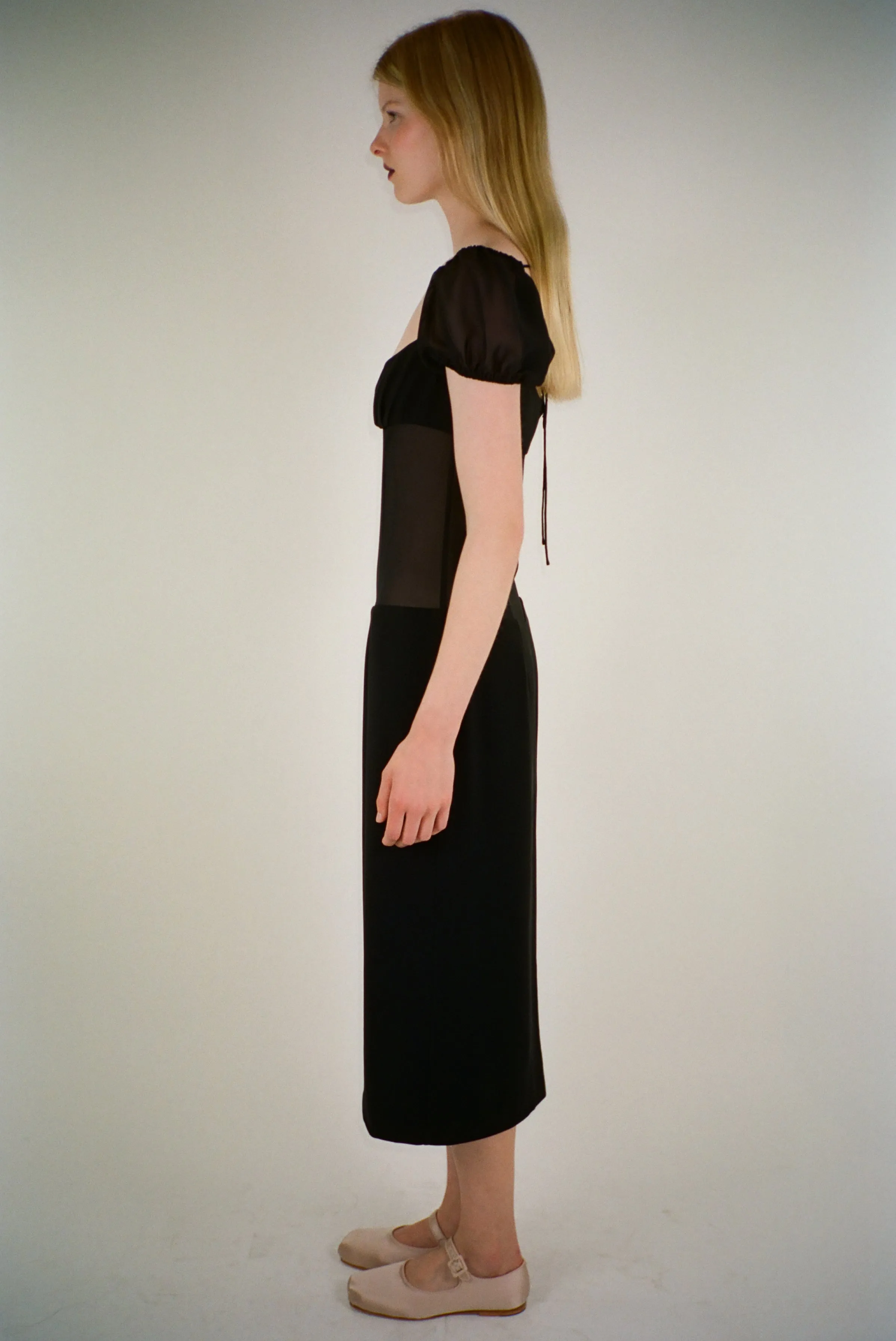VENUS DRESS IN BLACK sold by Sandy Liang product image thumbnail 4