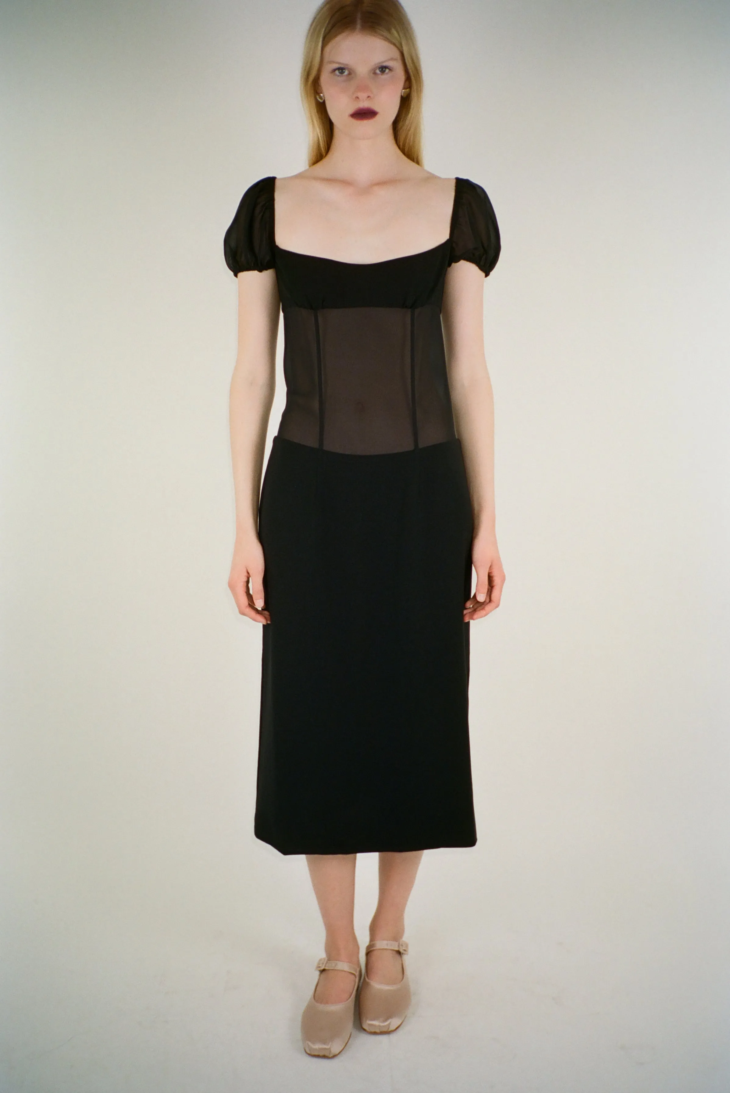 VENUS DRESS IN BLACK sold by Sandy Liang product image thumbnail 2