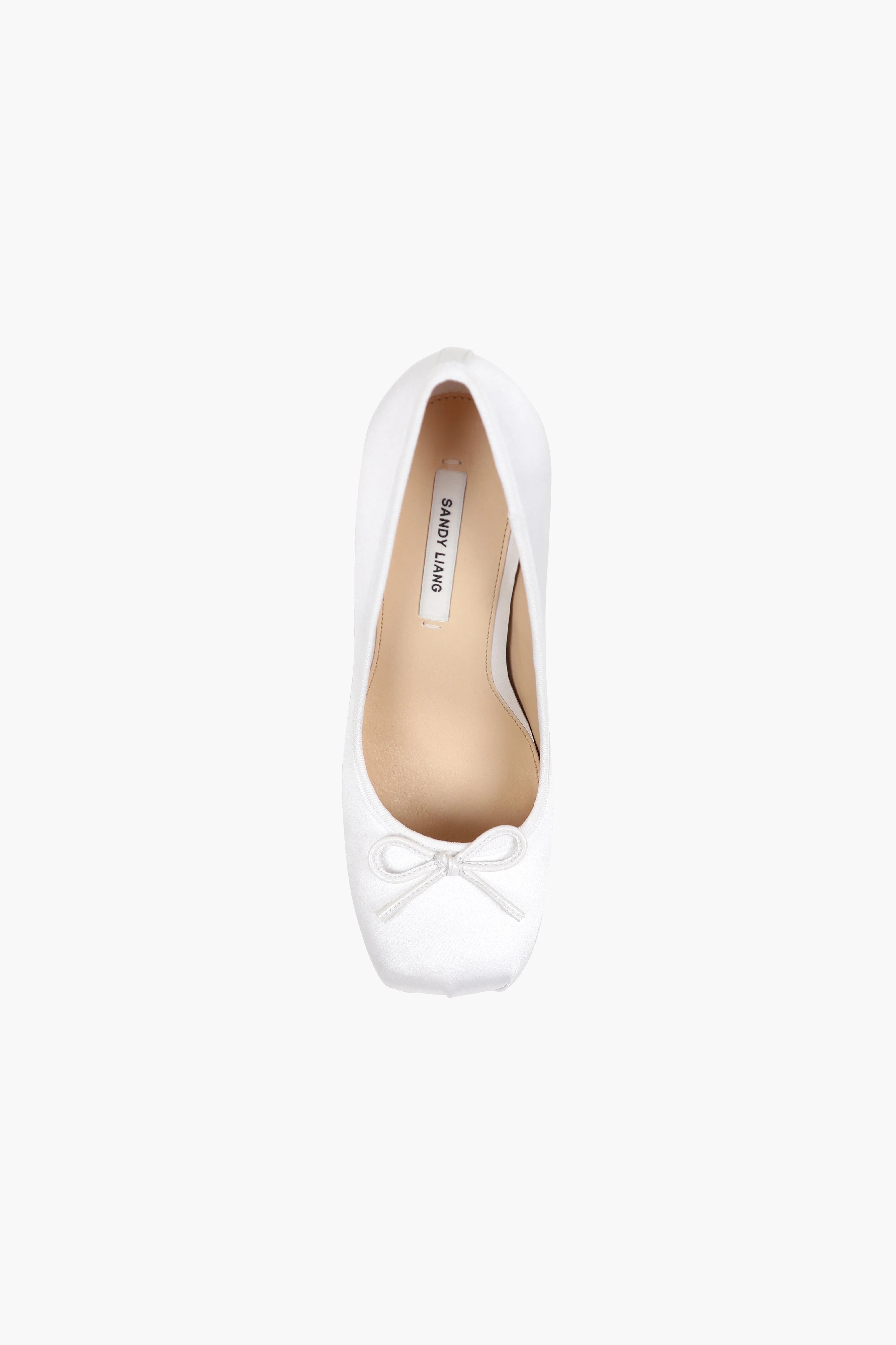 POINTE PUMP 100 IN PEARL SATIN sold by Sandy Liang product image thumbnail 2