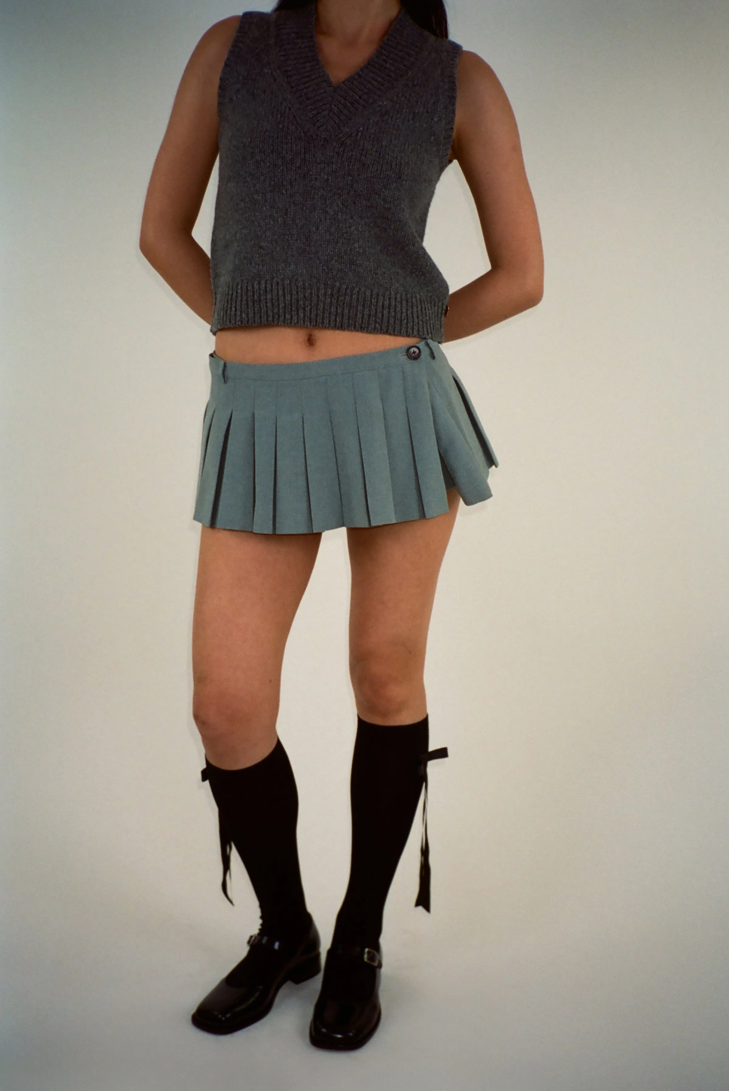 FRANC SKORT IN GREY sold by Sandy Liang product image thumbnail 5