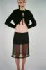 SERIN SKIRT IN BLACK sold by Sandy Liang