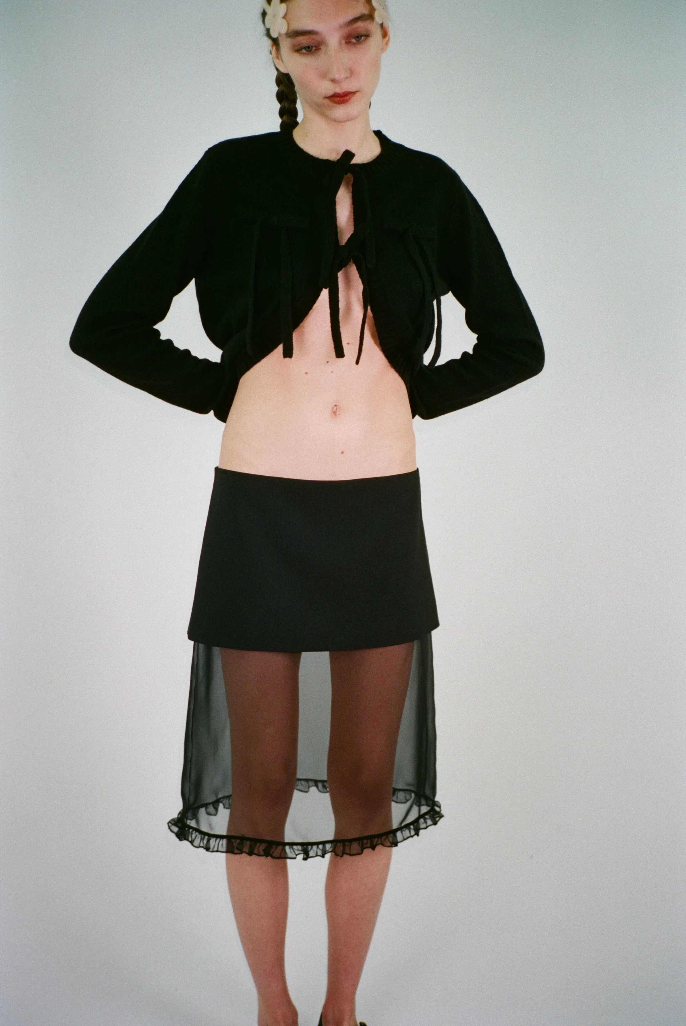 SERIN SKIRT IN BLACK sold by Sandy Liang product image thumbnail 4