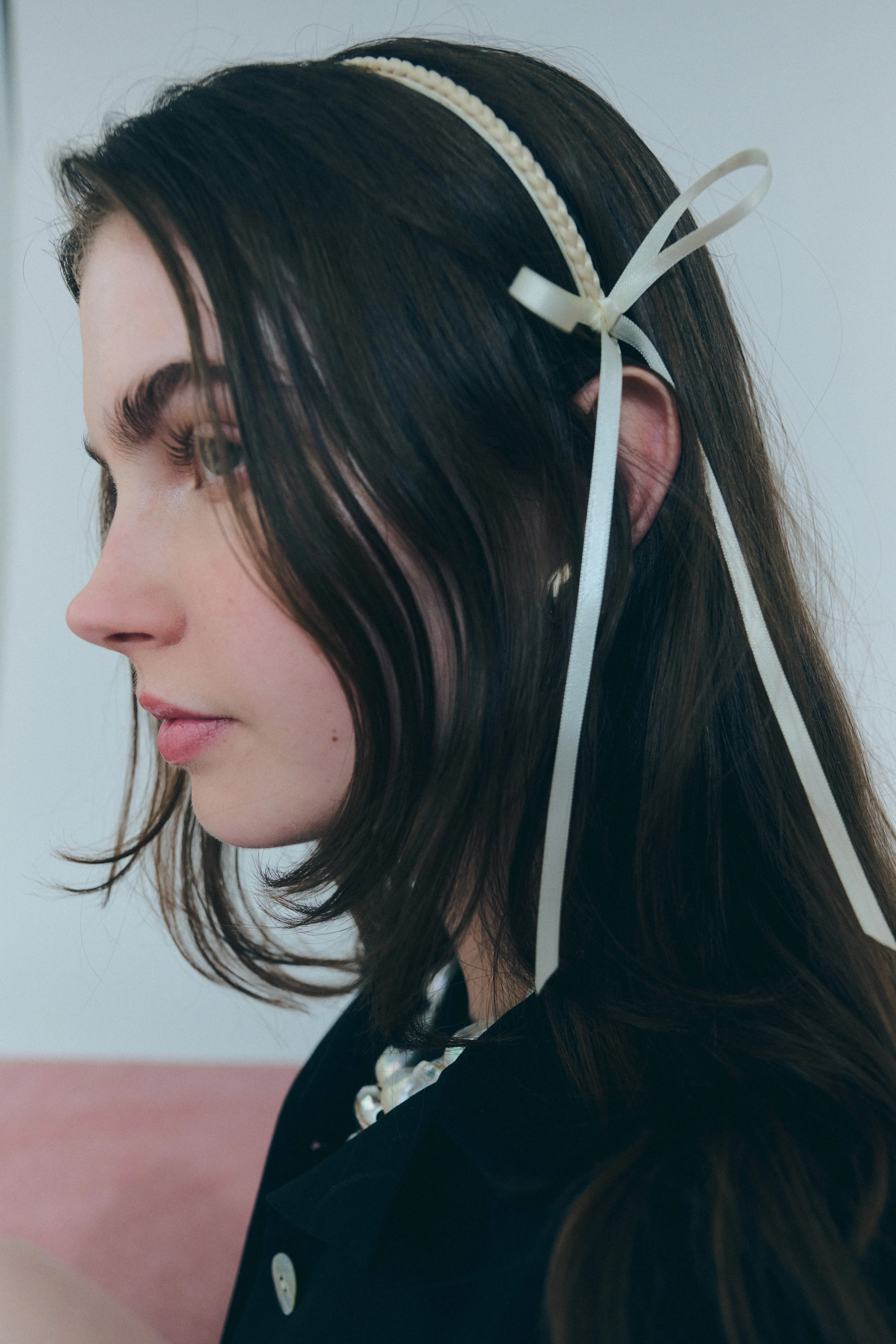 CAPELLI HEADBAND IN CREAM sold by Sandy Liang product image thumbnail 3