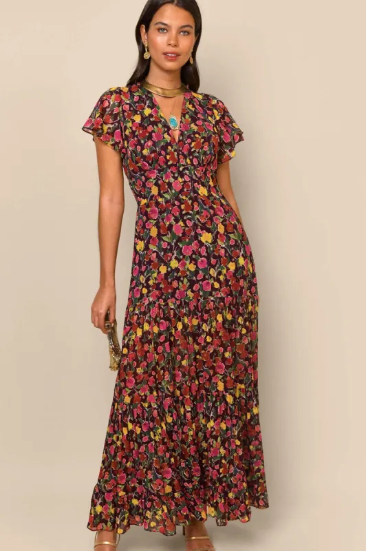 Delicia - Floral Maroon sold by RIXO