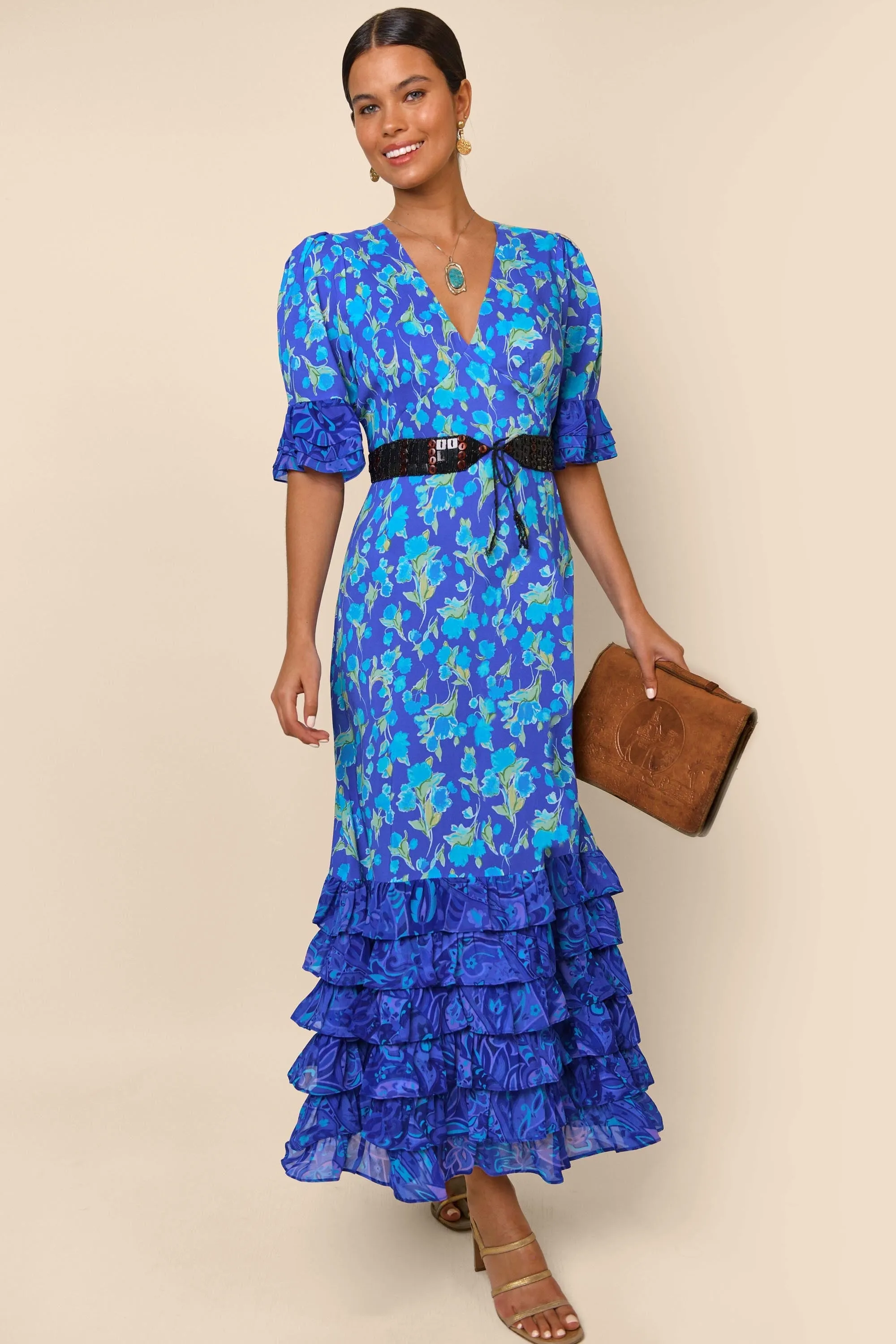 Mari - Floral Cobalt sold by RIXO