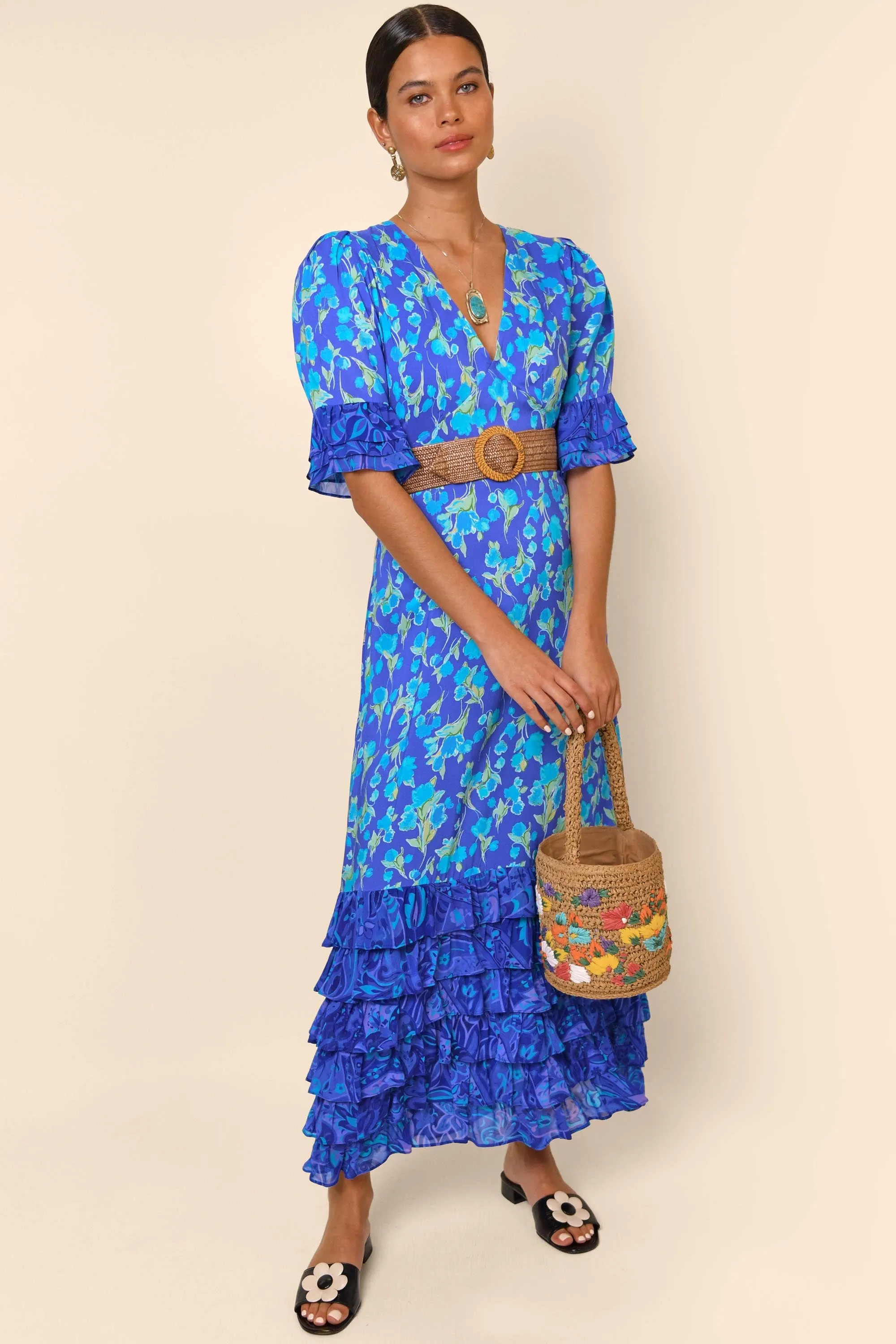 Mari - Floral Cobalt sold by RIXO product image thumbnail 4