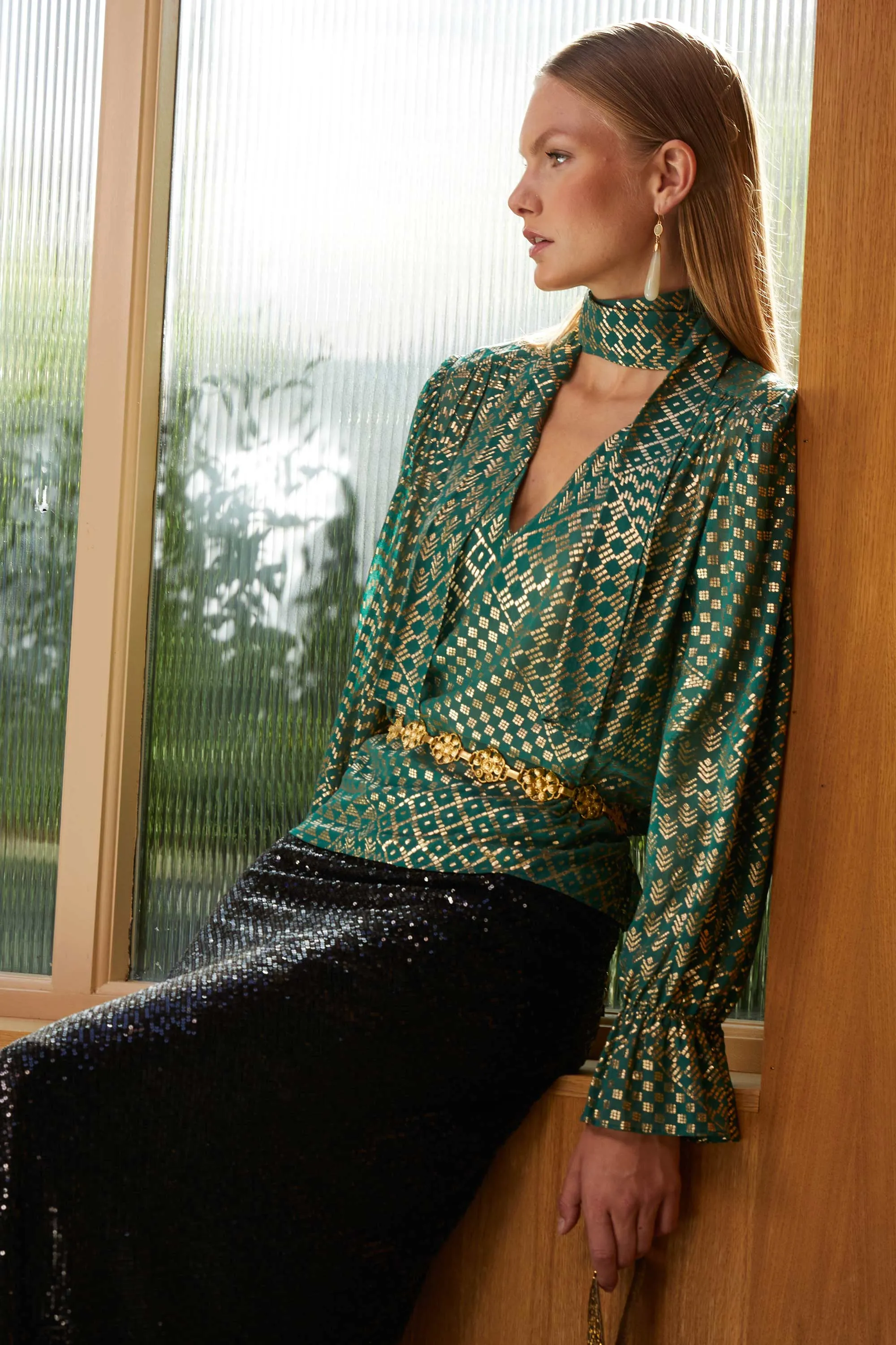 Jovie - Patchwork Green sold by RIXO product image thumbnail 3