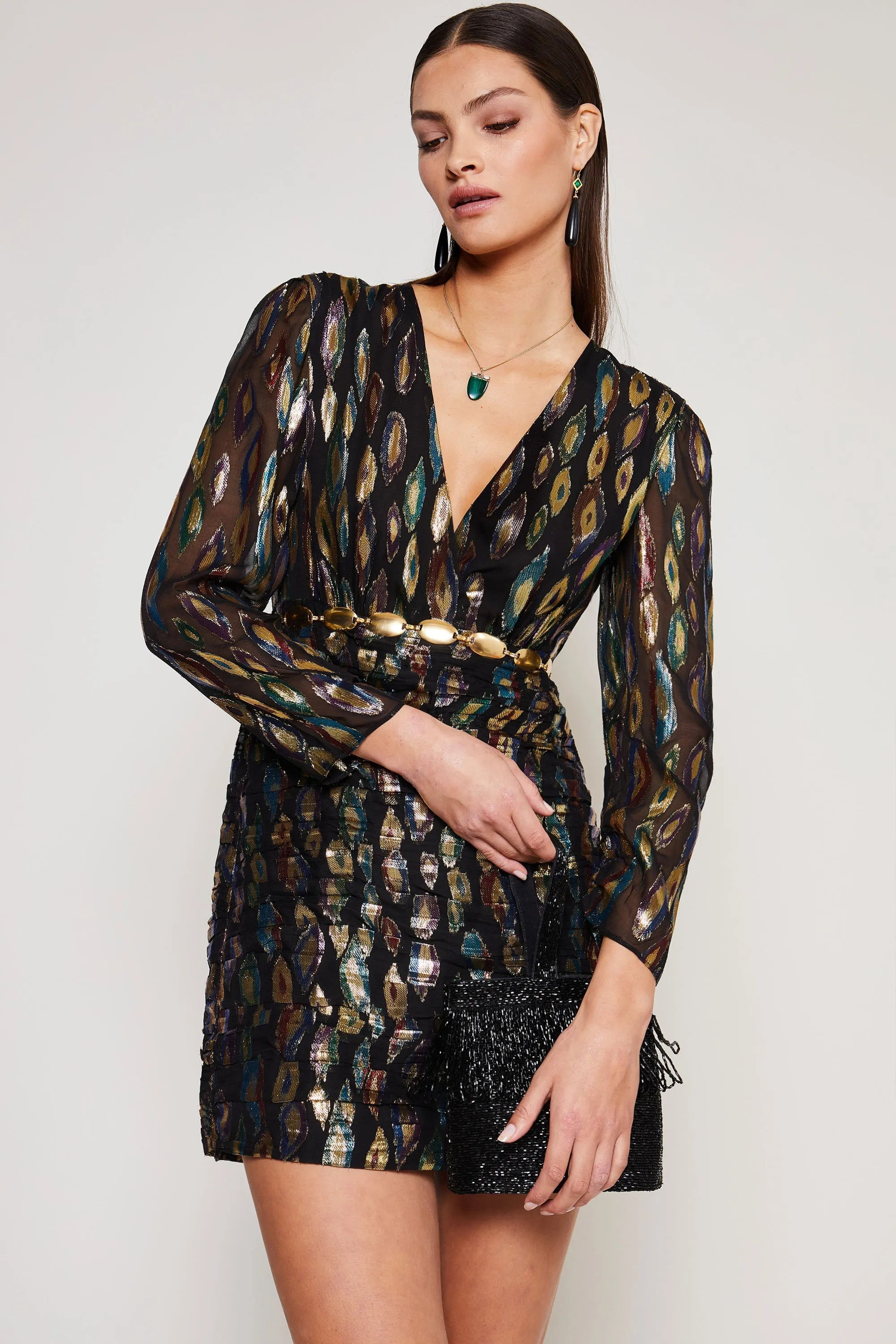 Golden - Metallic Feather Jacquard sold by RIXO product image thumbnail 4