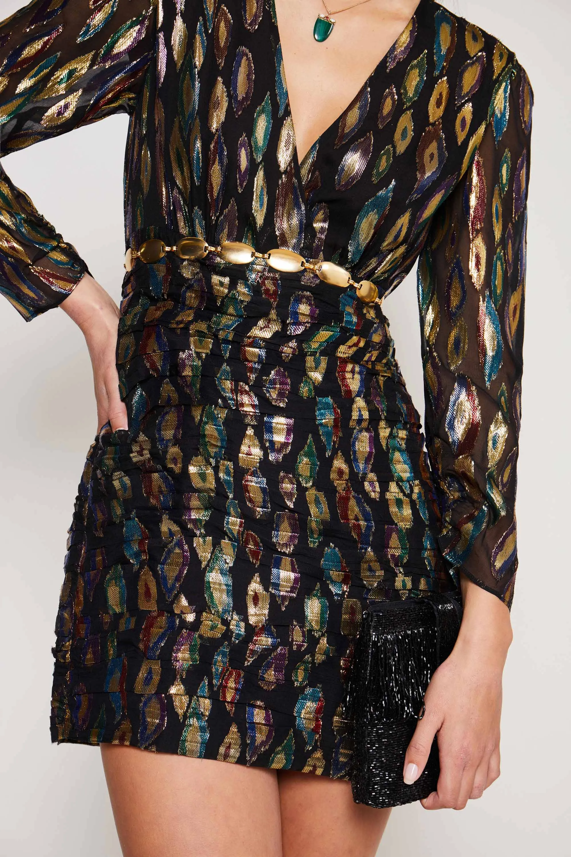 Golden - Metallic Feather Jacquard sold by RIXO product image thumbnail 2