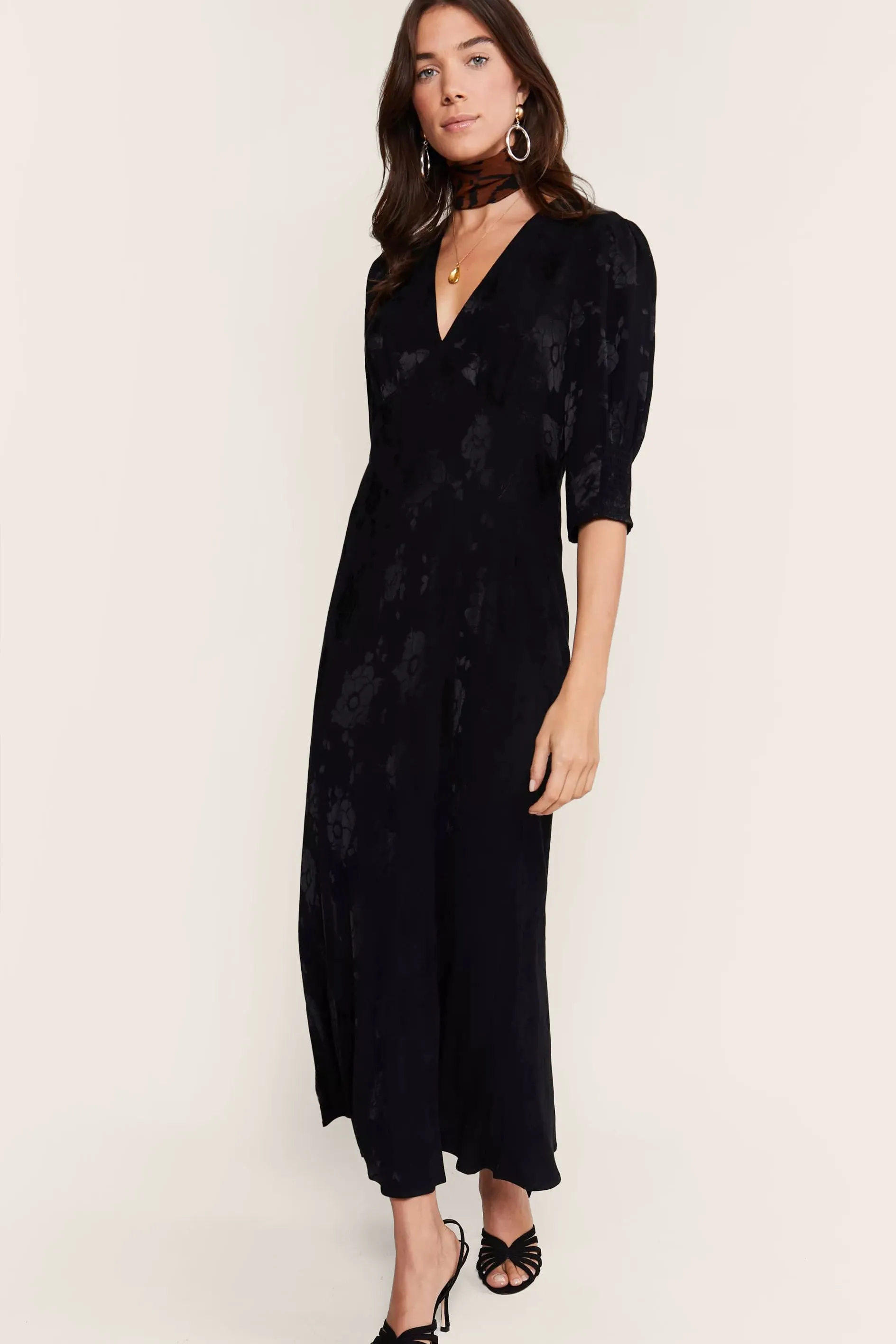 Zadie - Black Poppy Jacquard sold by RIXO product image thumbnail 3