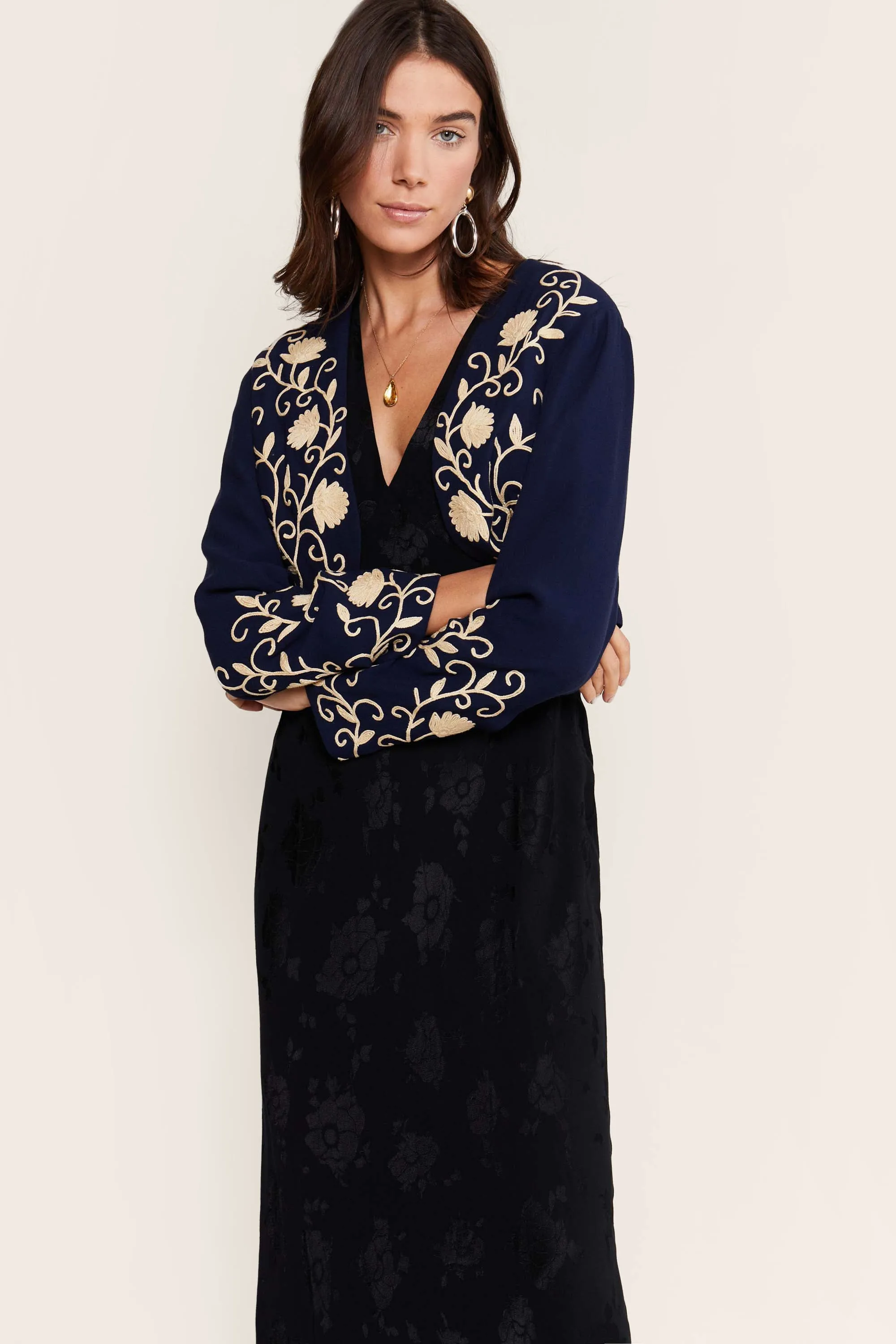 Zadie - Black Poppy Jacquard sold by RIXO product image thumbnail 2