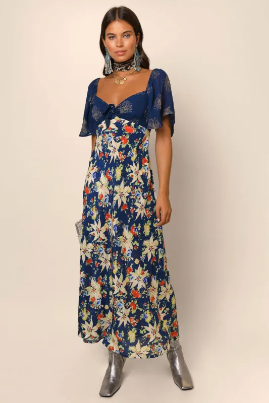 Paltrow - Navy Floral Glitter Mix sold by RIXO