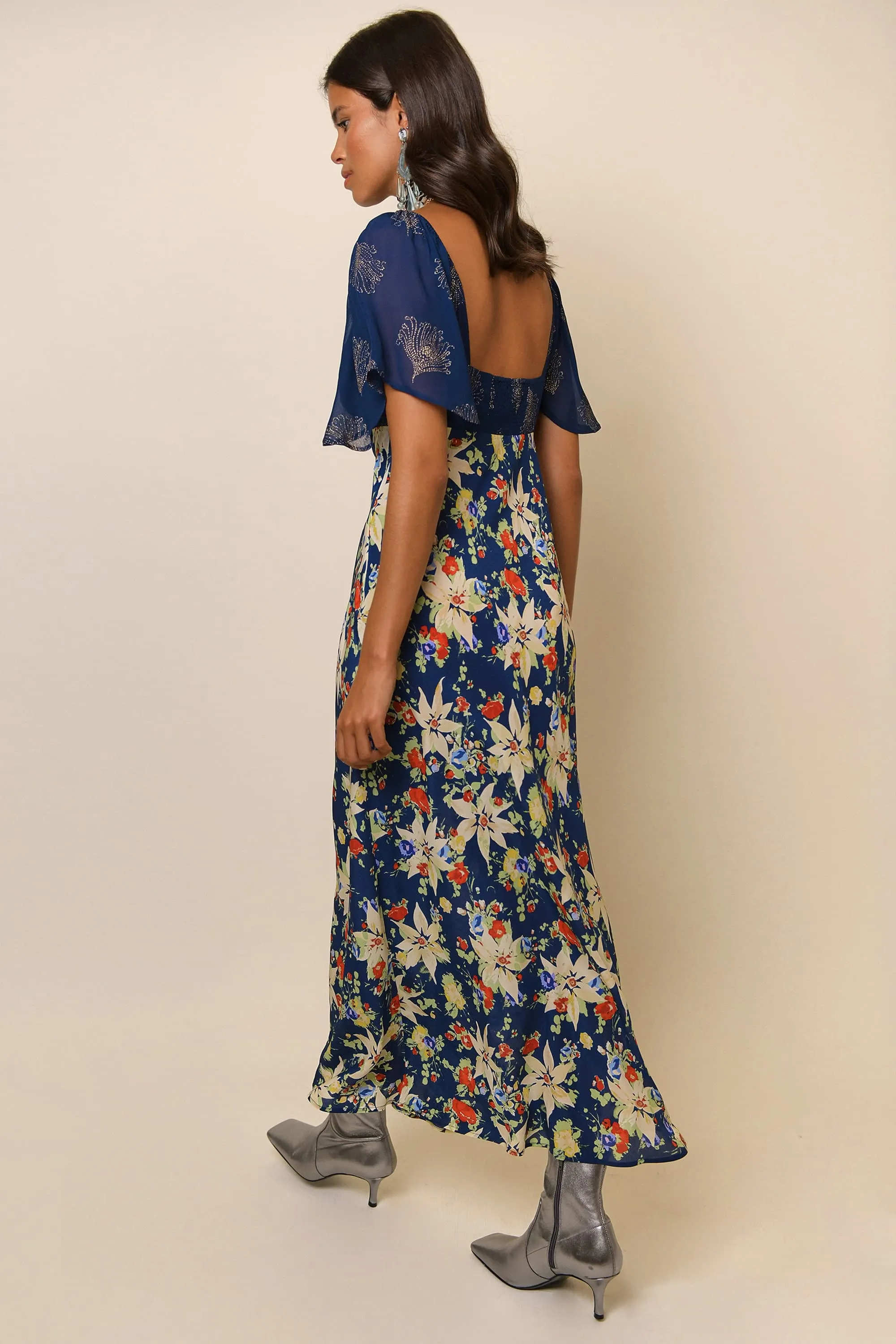 Paltrow - Navy Floral Glitter Mix sold by RIXO product image thumbnail 2