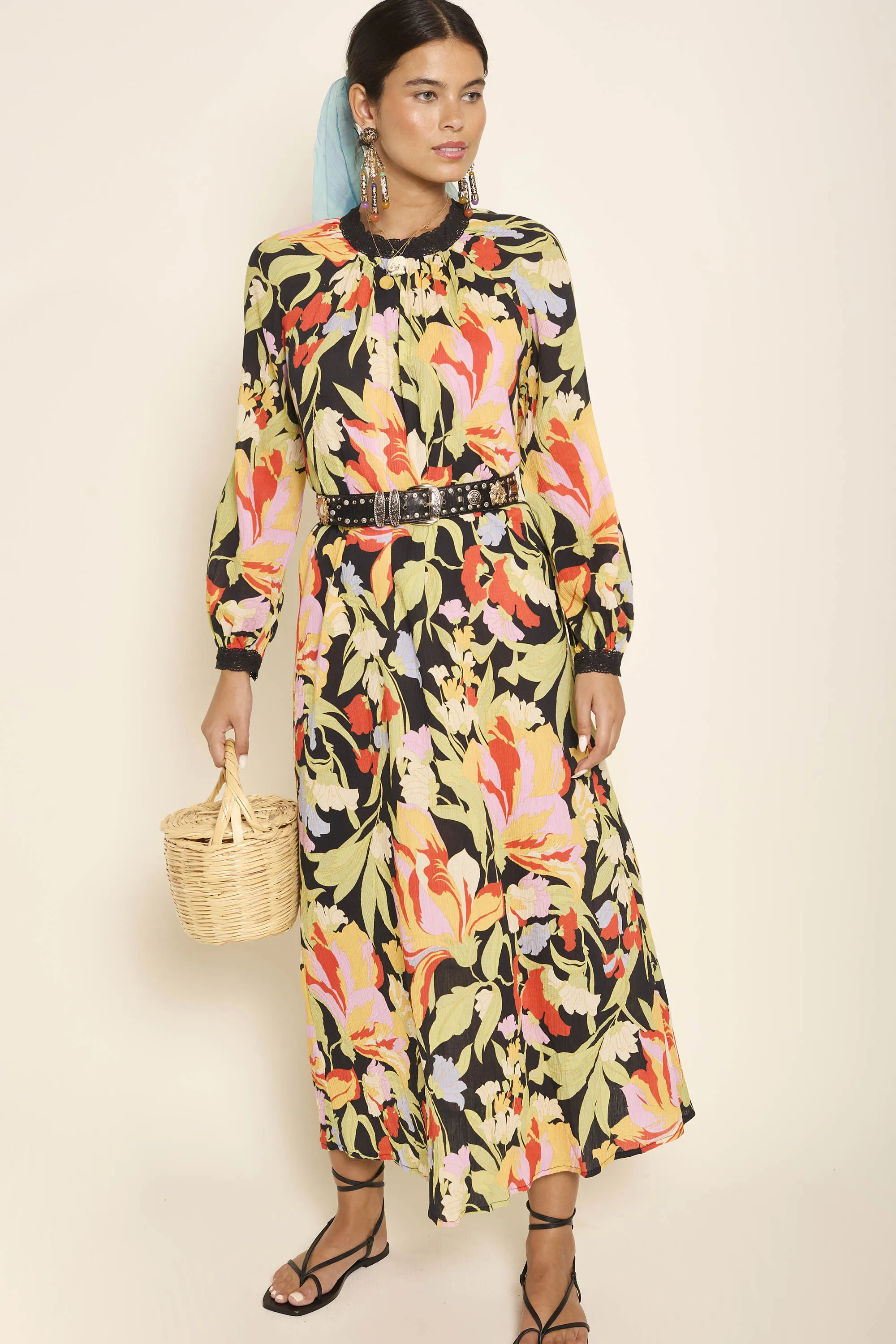 Kahlo - Cece Floral Black sold by RIXO product image thumbnail 2