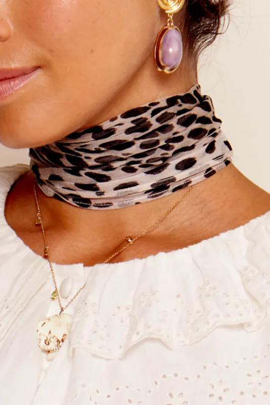 Julien Scarf Antelope Spot Black sold by RIXO