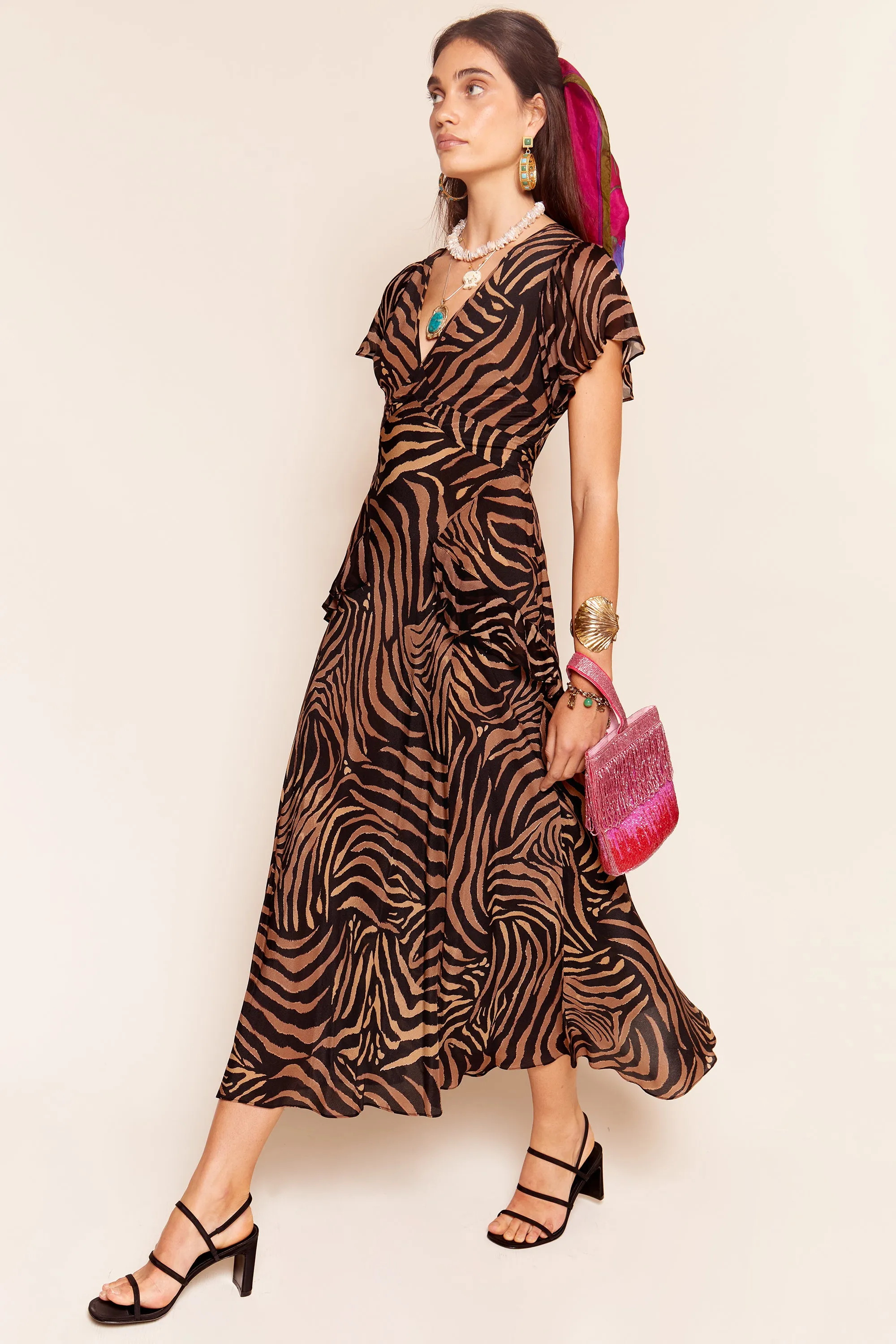 Evie - Tiger Patchwork Black sold by RIXO product image thumbnail 3