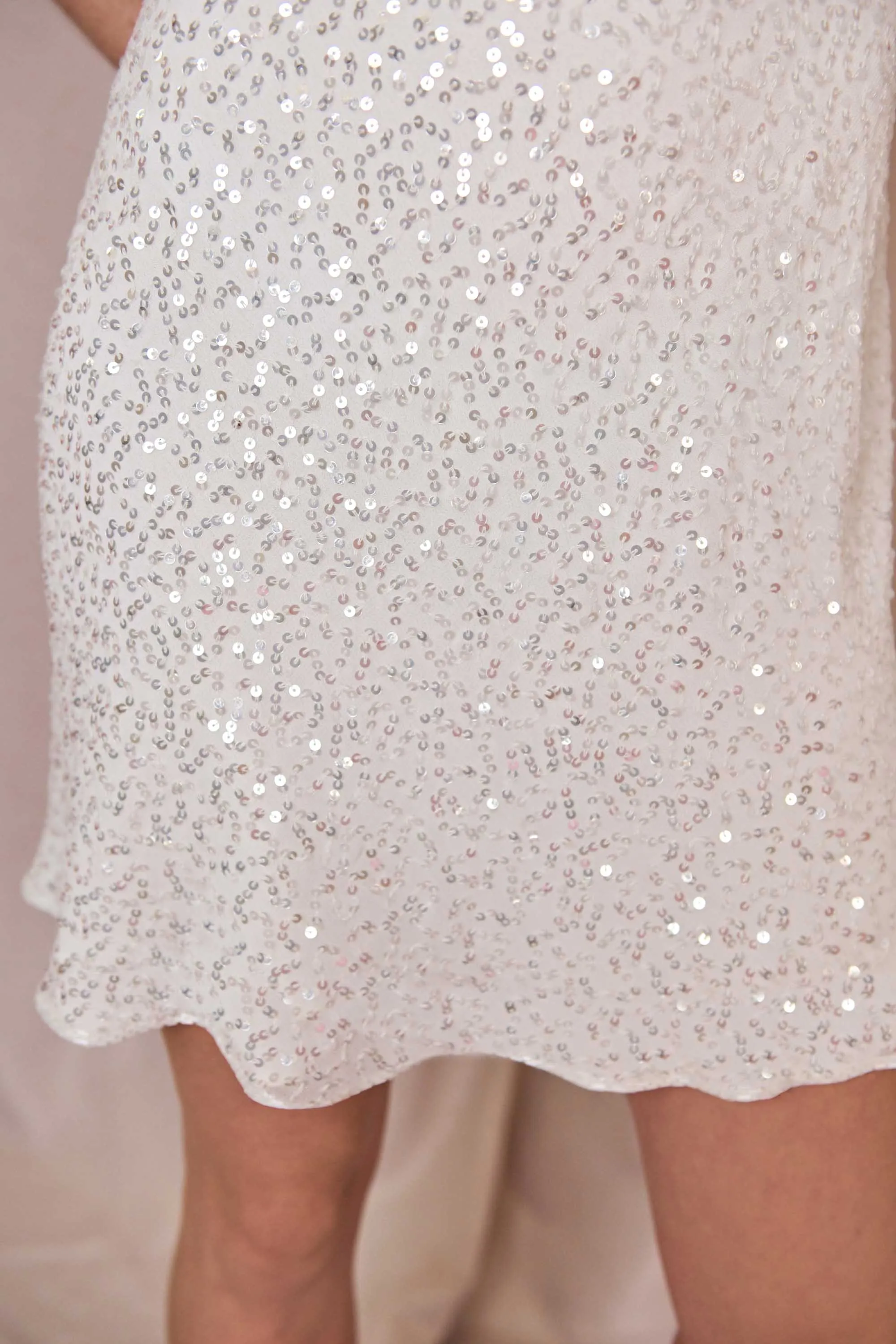 ronan - squiggle sequin ivory sold by RIXO product image thumbnail 3