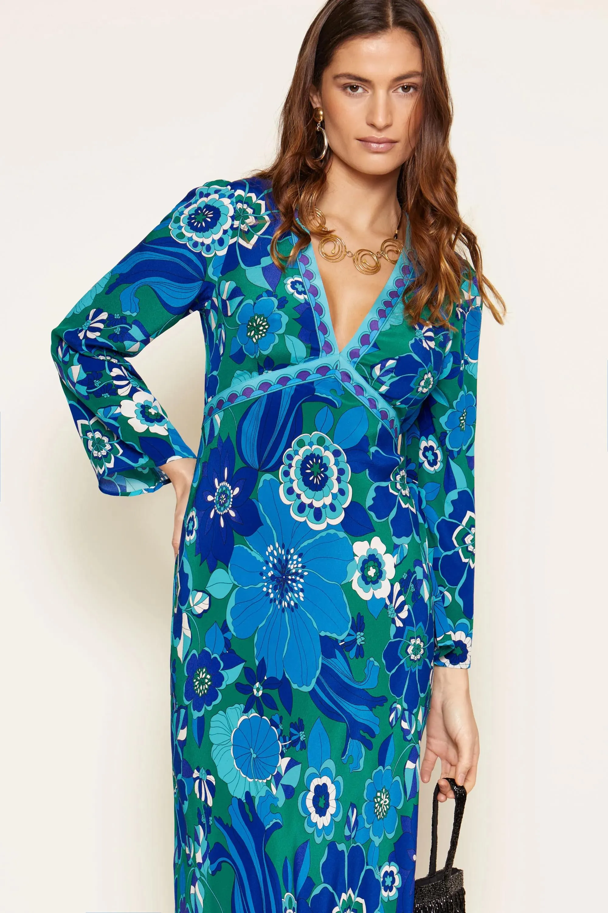 tania - miami floral emerald sold by RIXO product image thumbnail 2