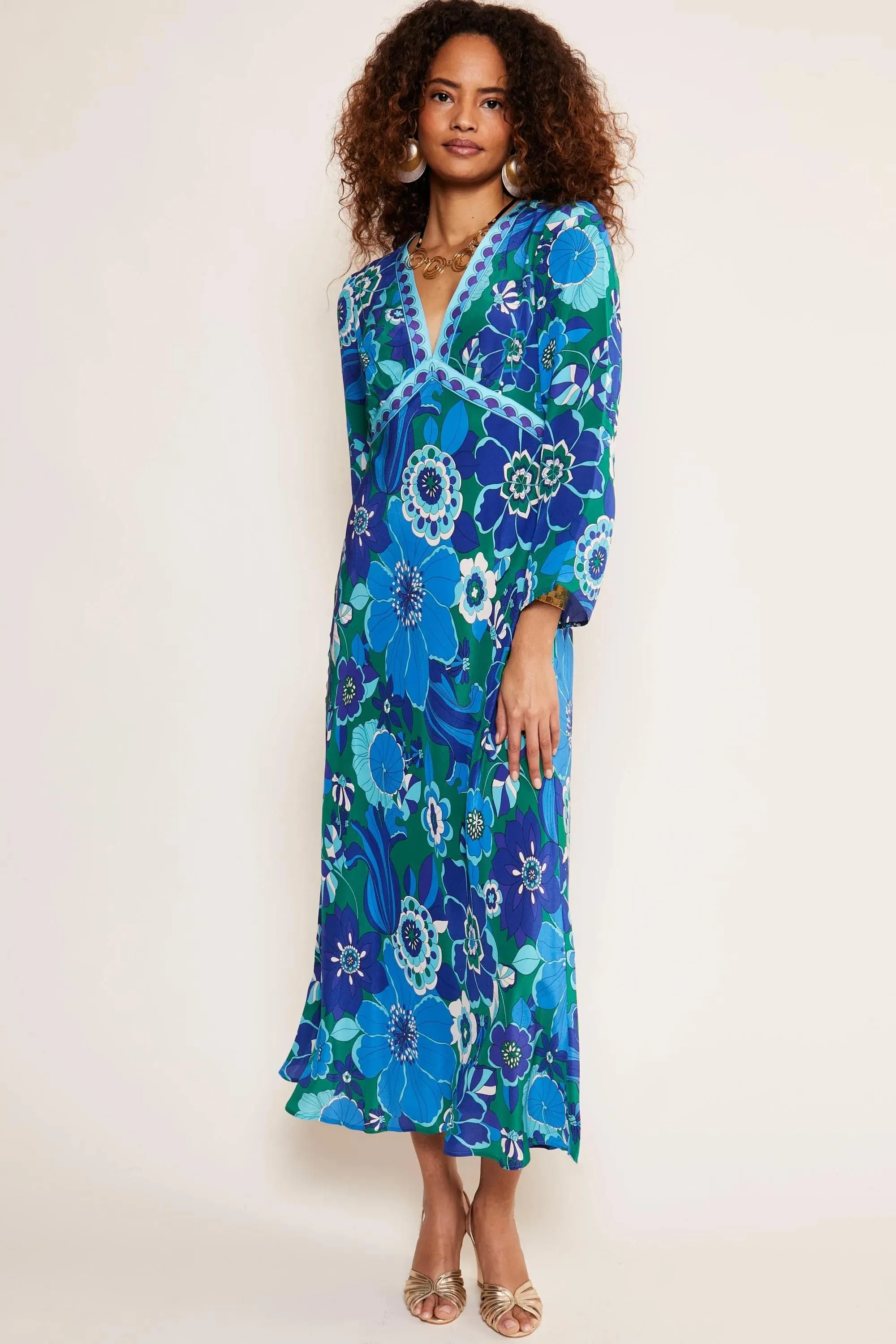 tania - miami floral emerald sold by RIXO product image thumbnail 3