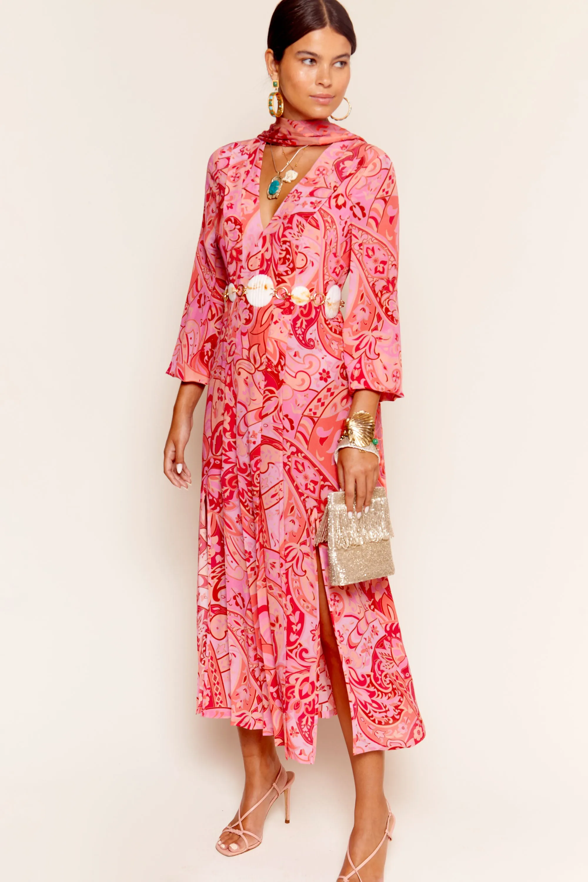 Camellia - Grace Paisley Magenta sold by RIXO