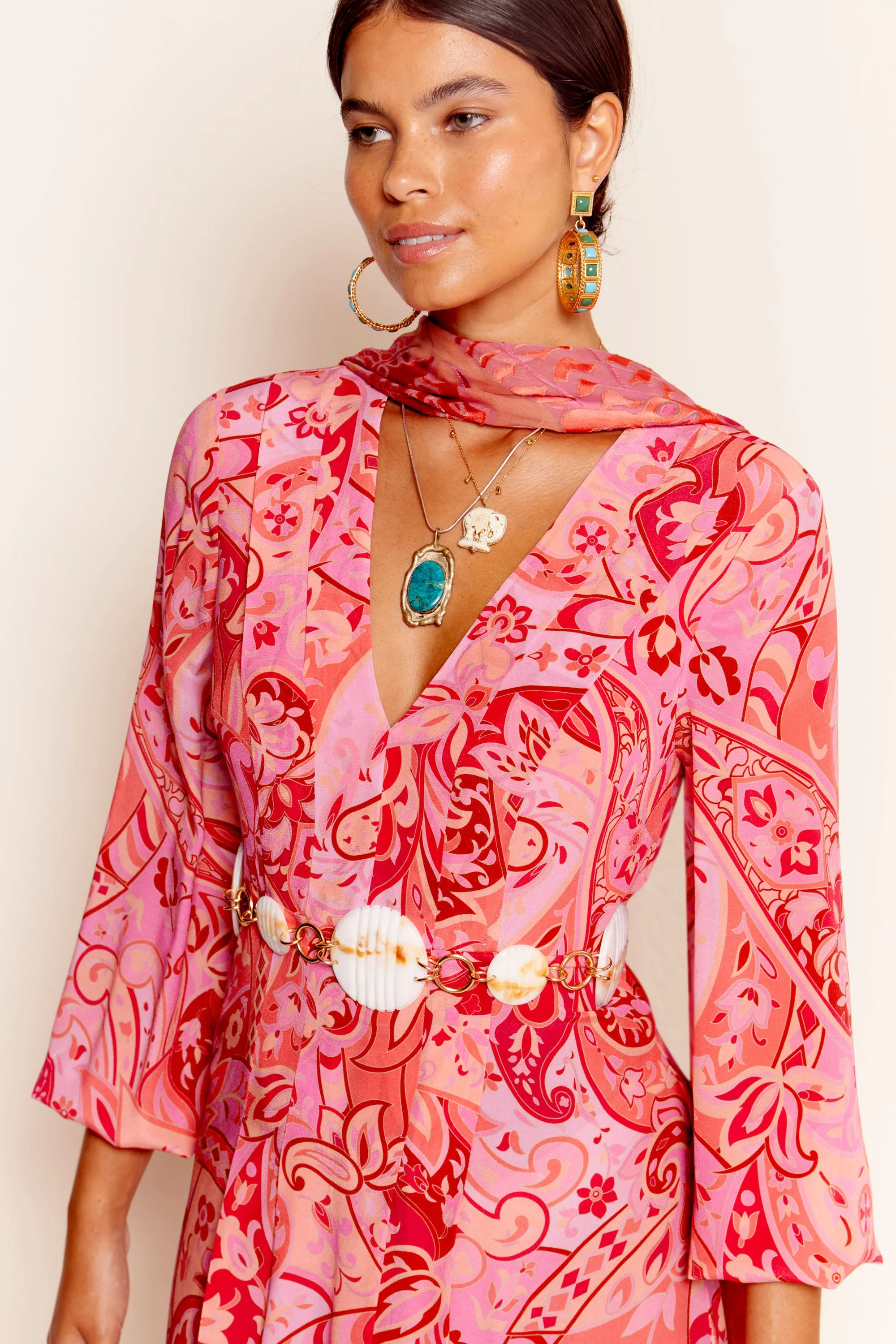 Camellia - Grace Paisley Magenta sold by RIXO product image thumbnail 4