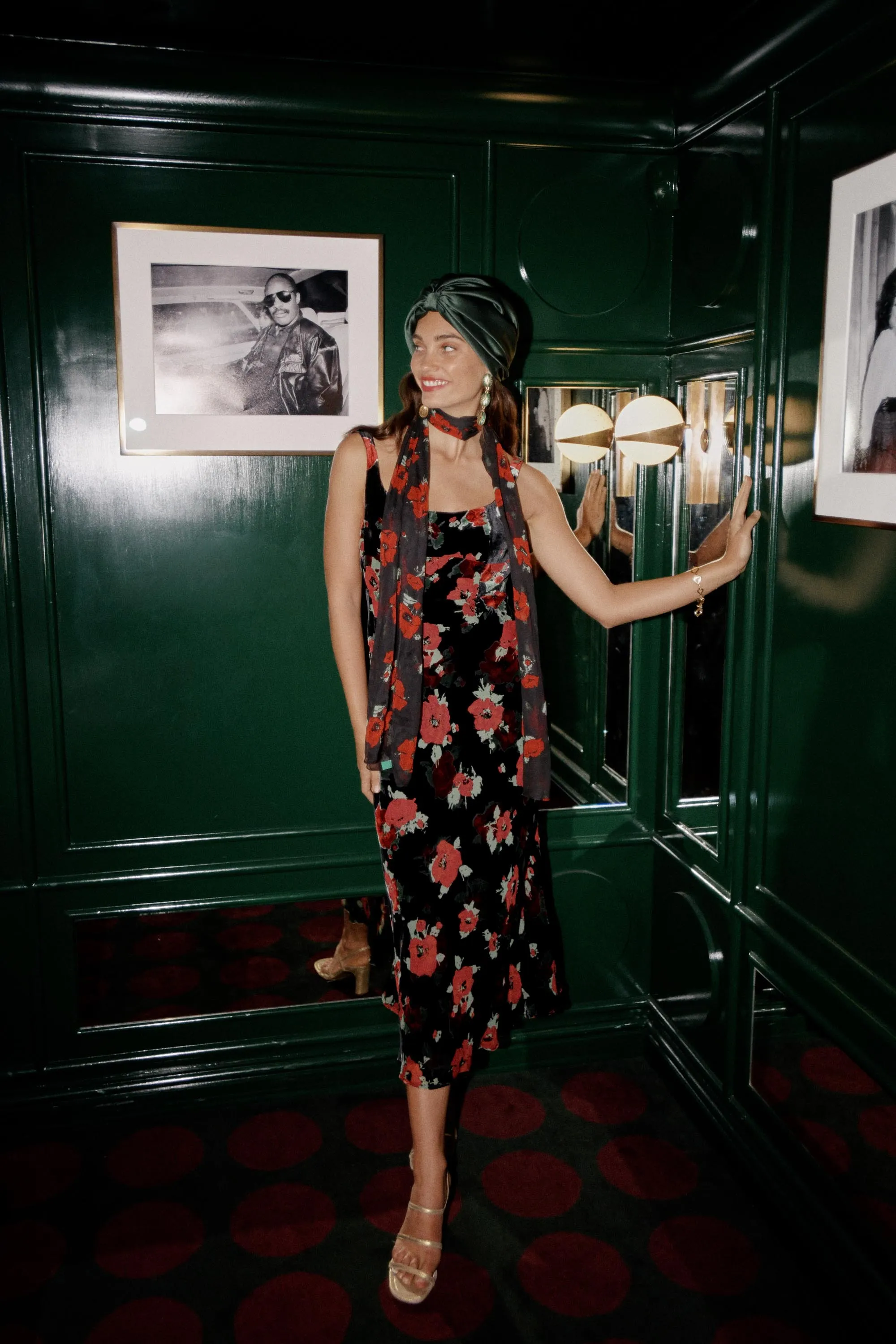 Benedict - Black Poppy Burnout sold by RIXO product image thumbnail 2