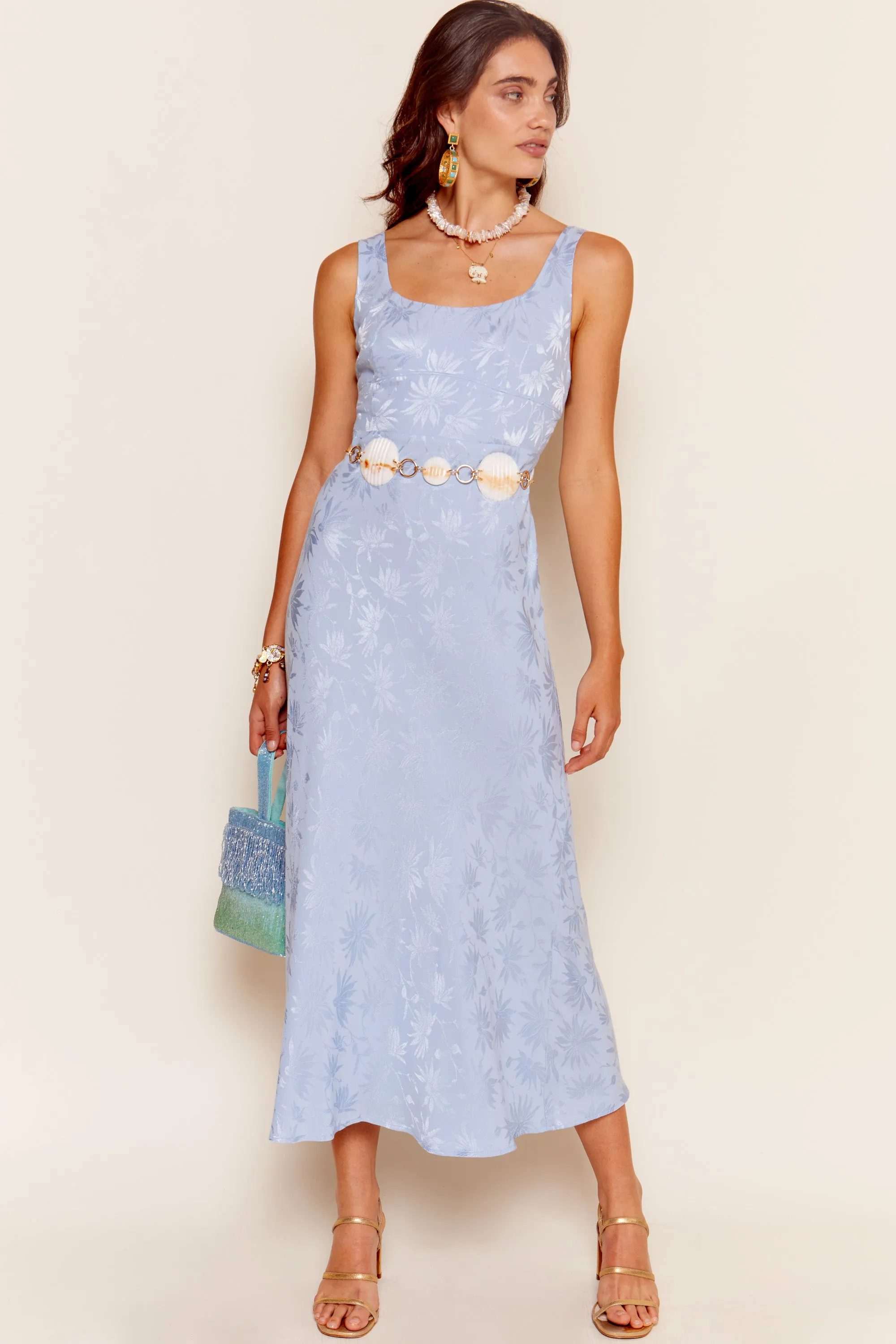 benedict - daisy jacquard cornflower sold by RIXO