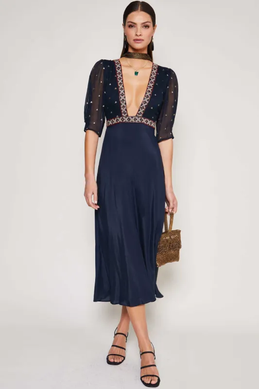 Orchid - Clover Navy sold by RIXO