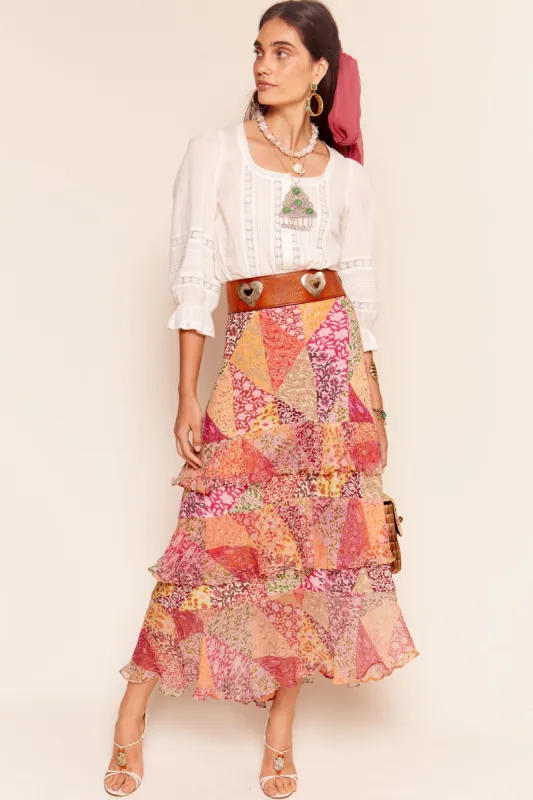 preslee - patchwork blush sold by RIXO