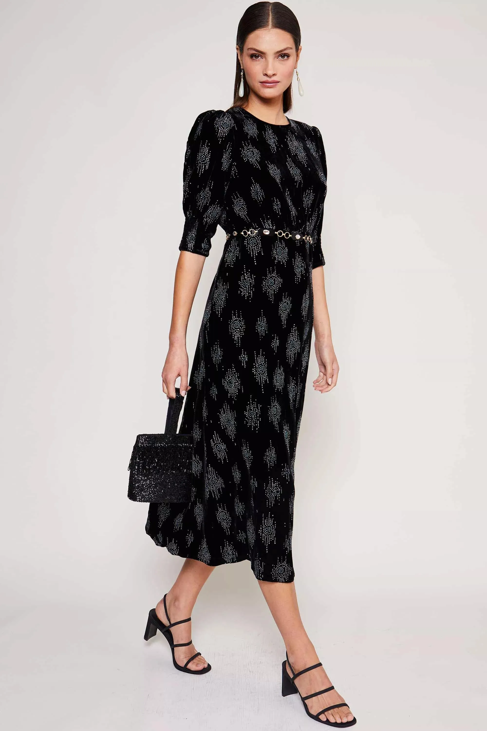 lucile - droplet glitter black sold by RIXO product image thumbnail 4