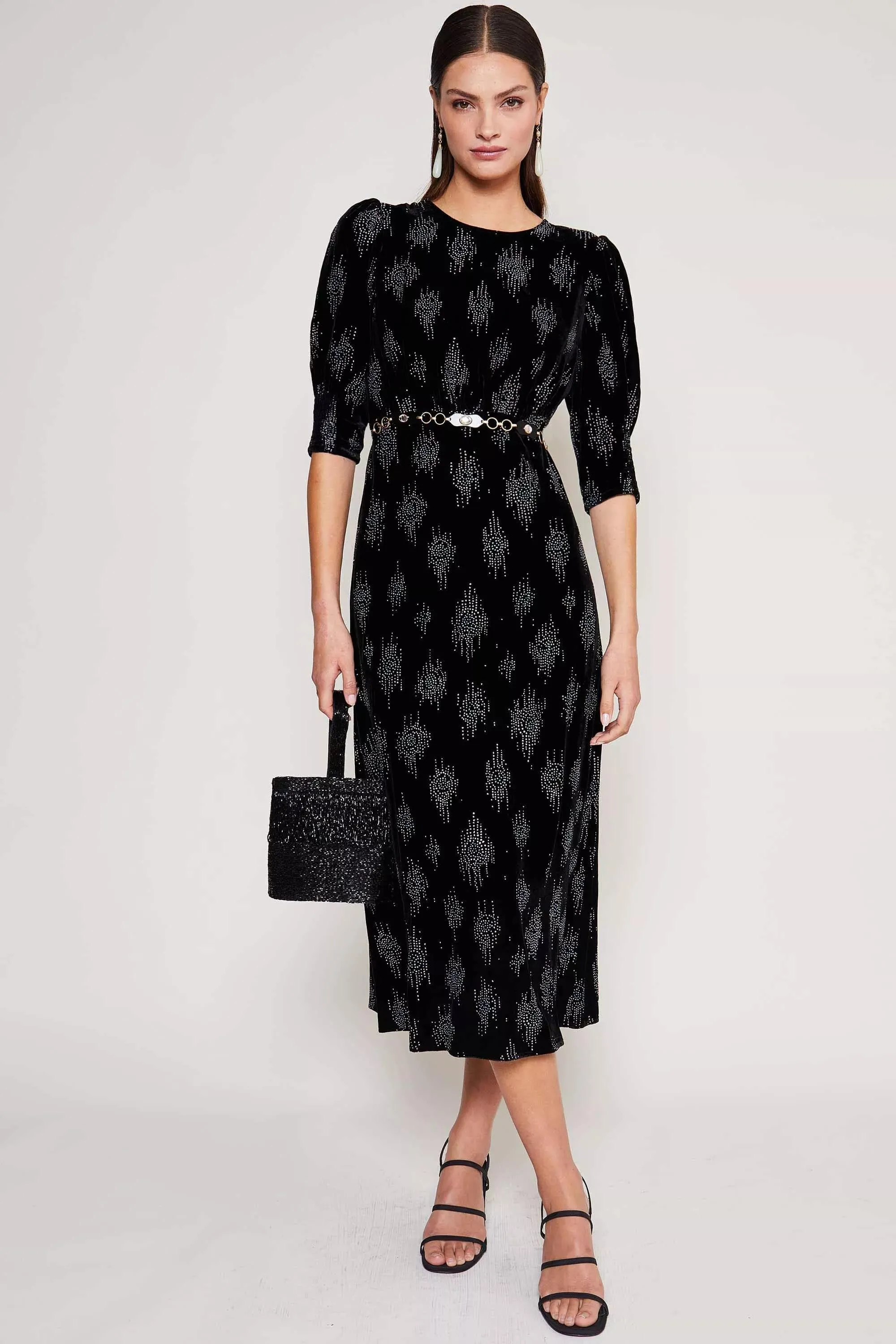 lucile - droplet glitter black sold by RIXO product image thumbnail 5