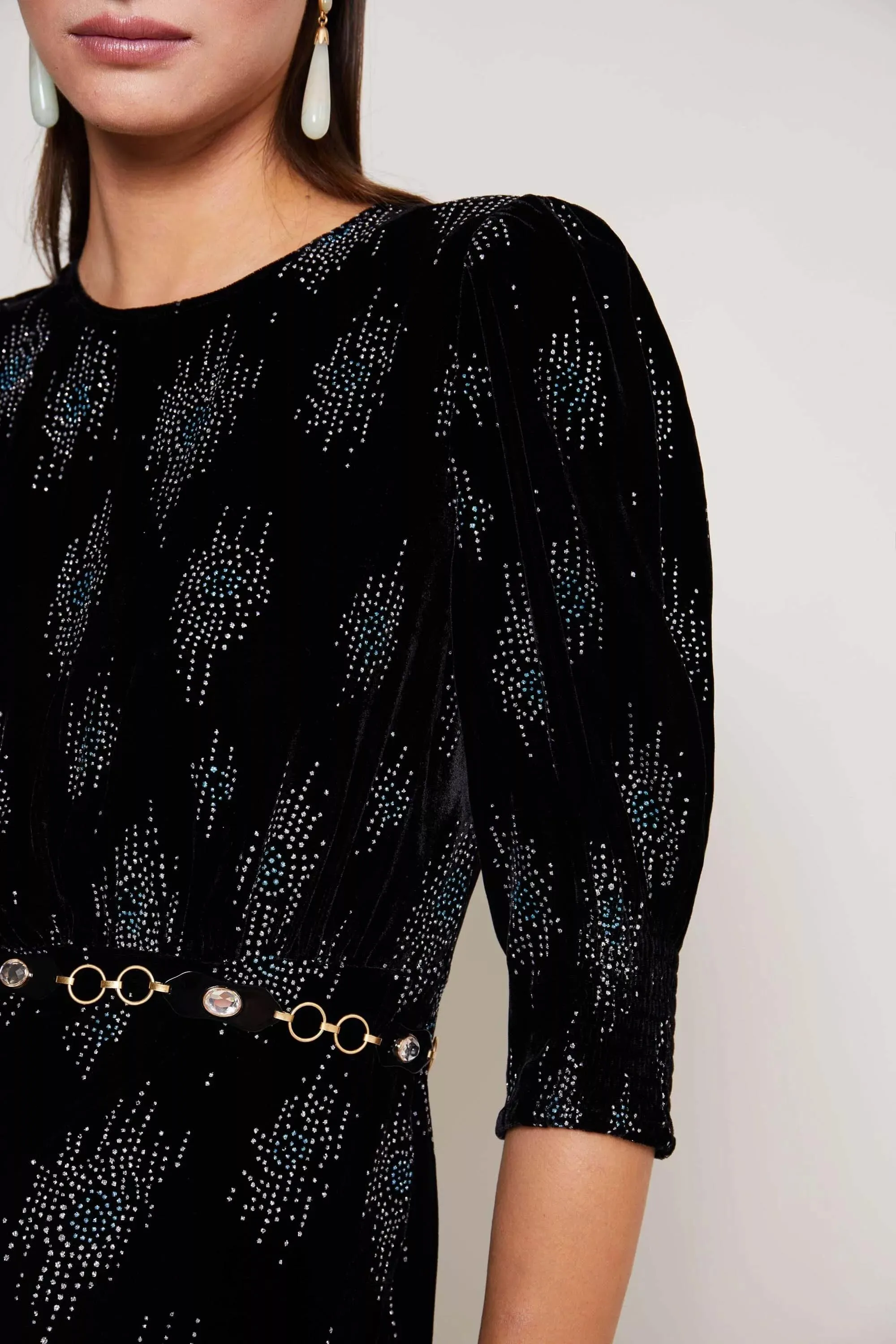 lucile - droplet glitter black sold by RIXO product image thumbnail 3