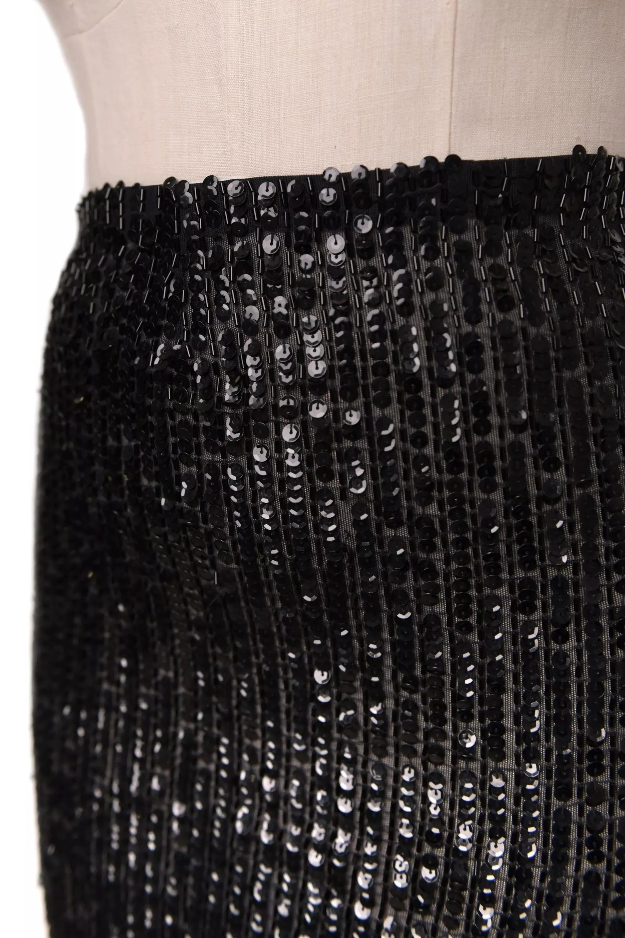 Vintage Skirt - Black Sequin sold by RIXO product image thumbnail 4