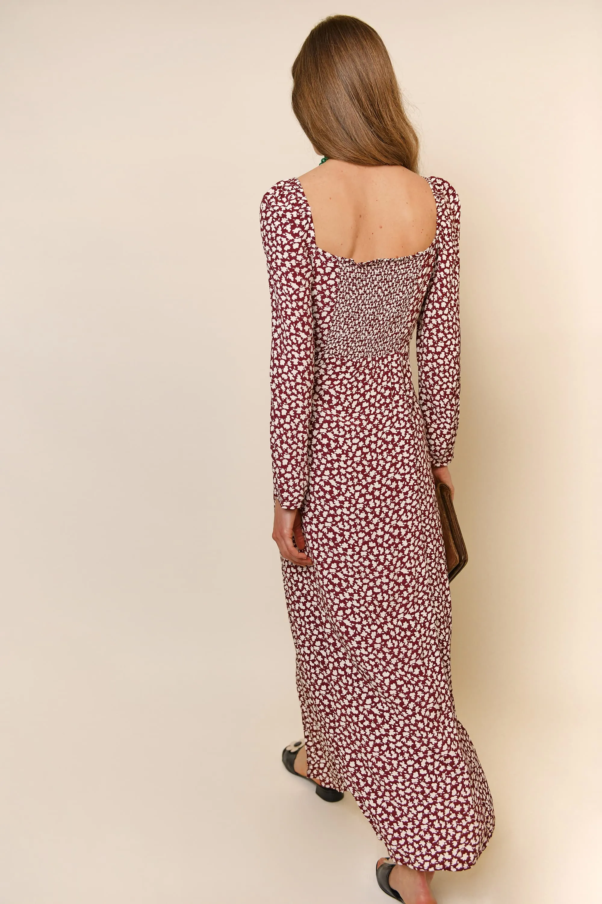 Hattie - Burgundy Shadow Ditsy sold by RIXO product image thumbnail 4