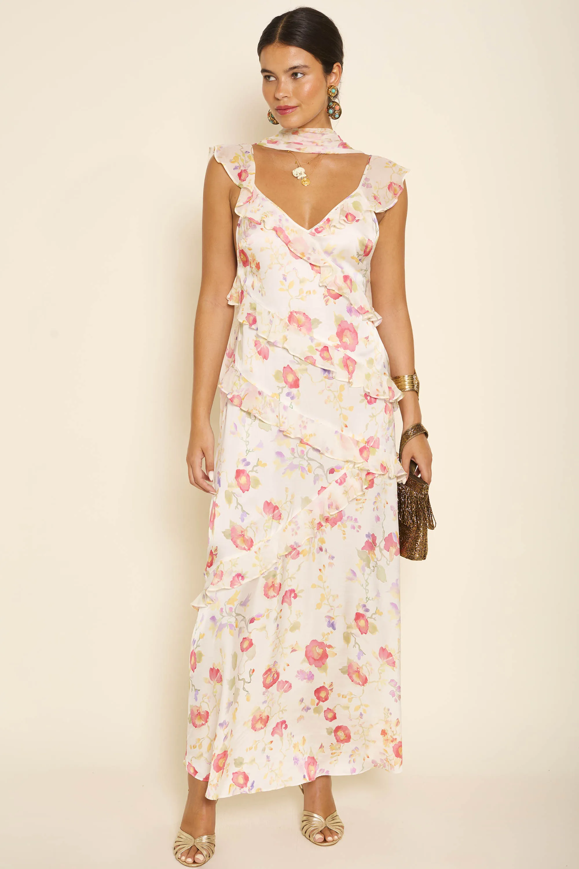 gail - waterblossom ivory sold by RIXO product image thumbnail 3