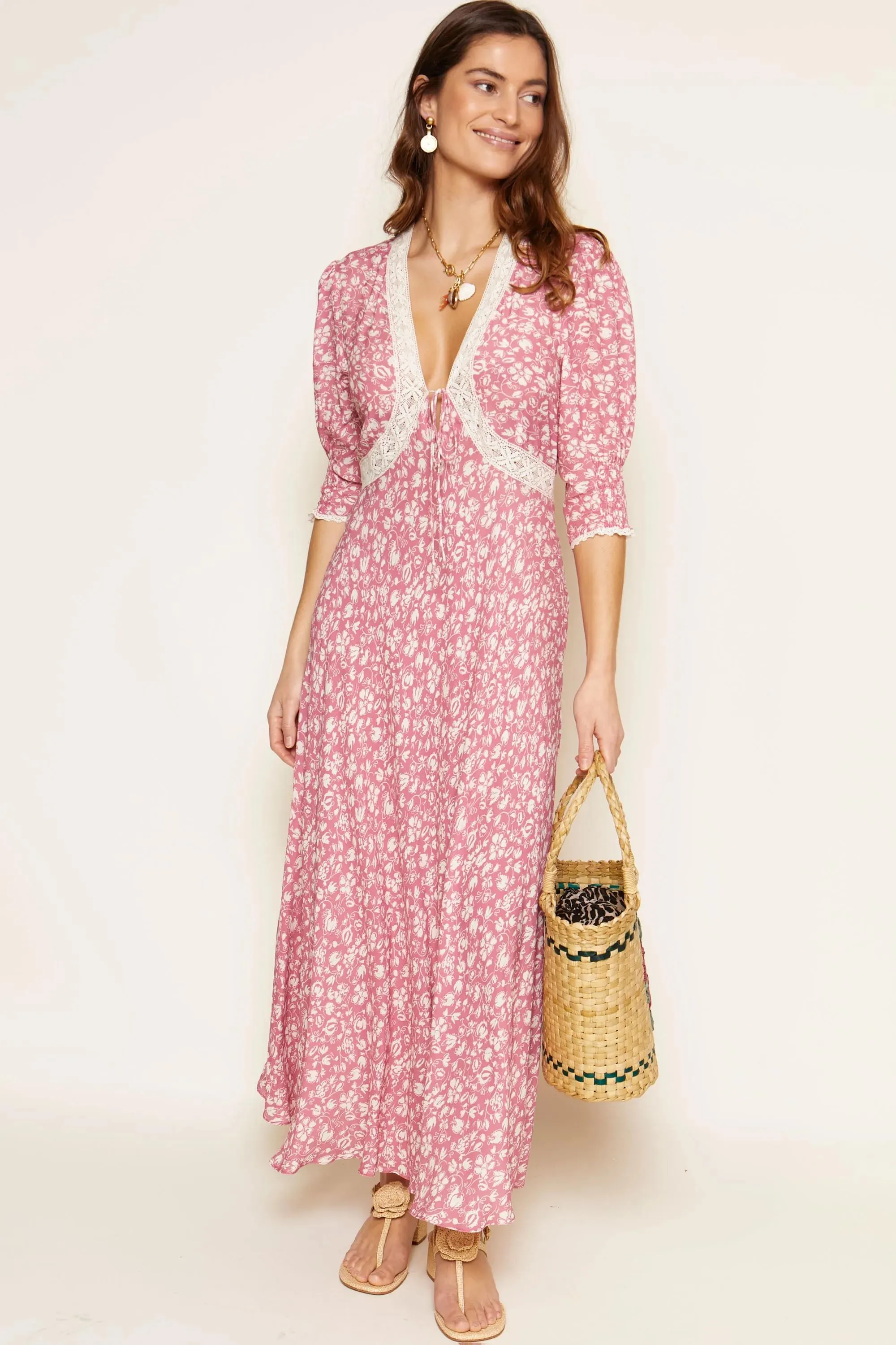 amina - amelie floral pink sold by RIXO product image thumbnail 2