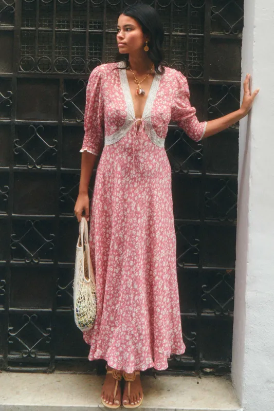 amina - amelie floral pink sold by RIXO