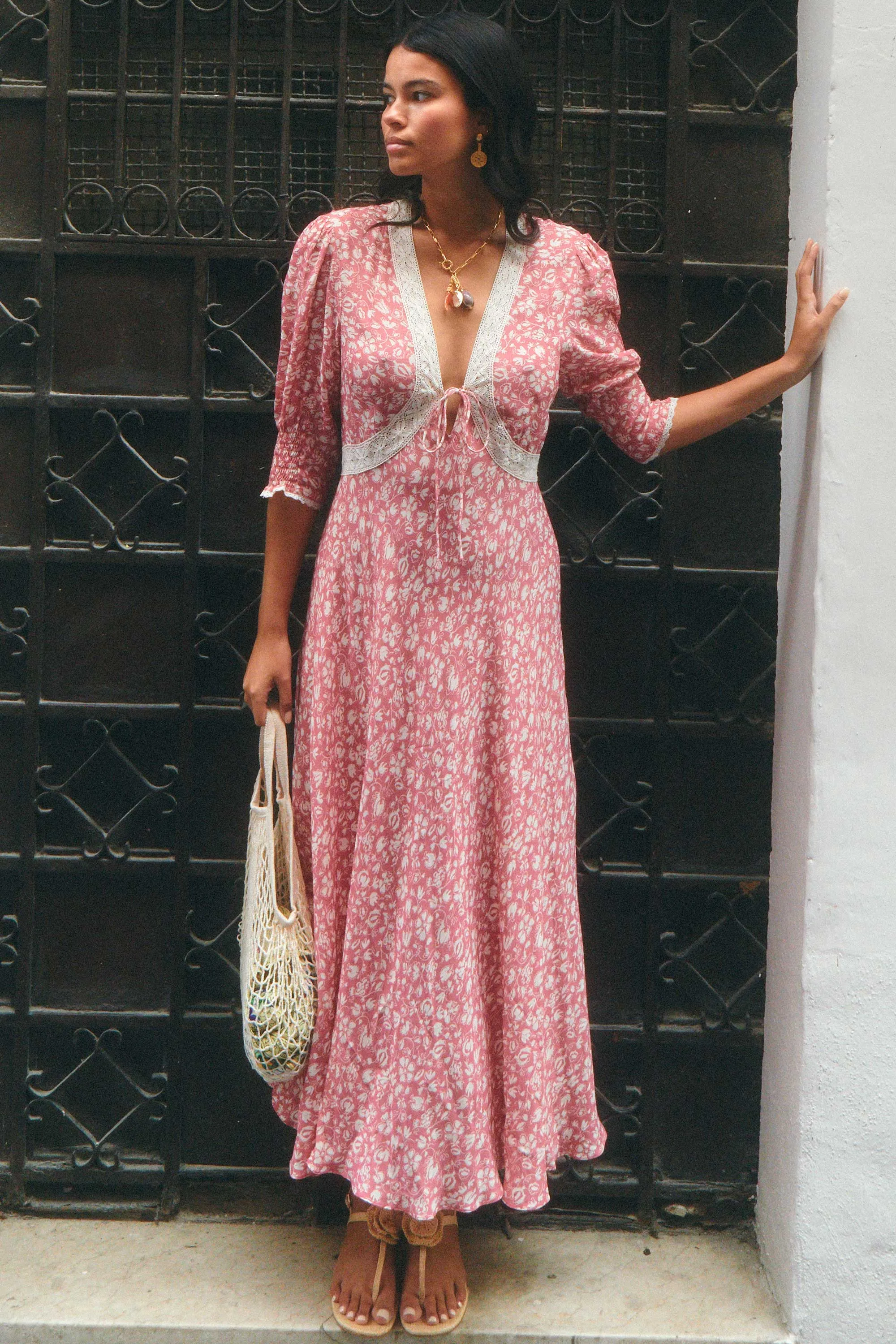 amina - amelie floral pink sold by RIXO