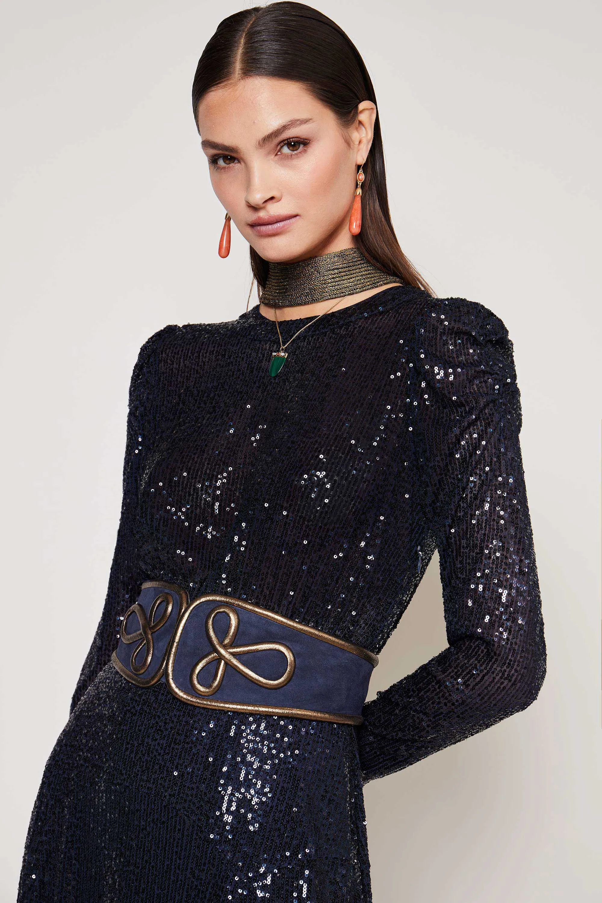 Cerise - Sequin Navy sold by RIXO product image thumbnail 3