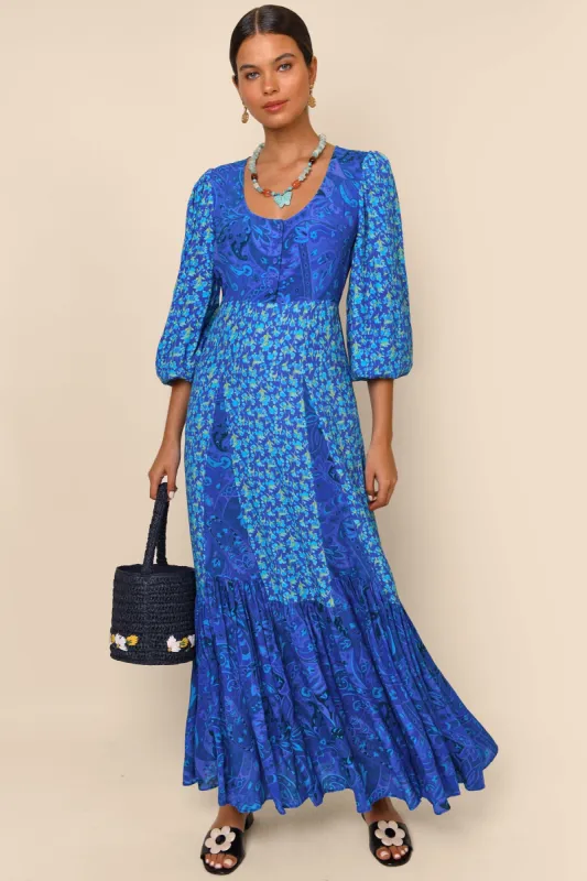 Virginia - Floral Cobalt sold by RIXO